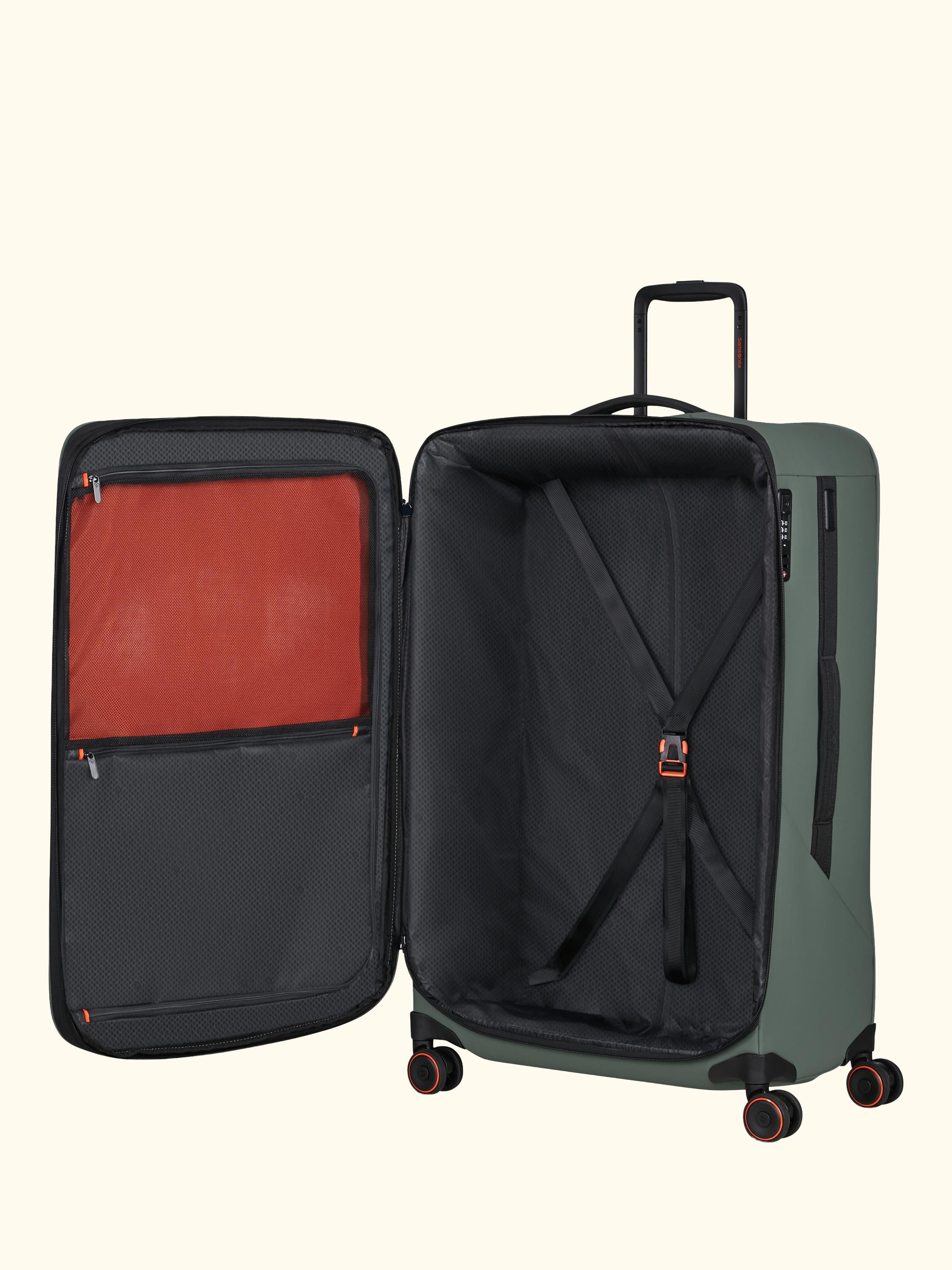 Glazed 84cm Expandable 8-Wheel Suitcase, 160/178L