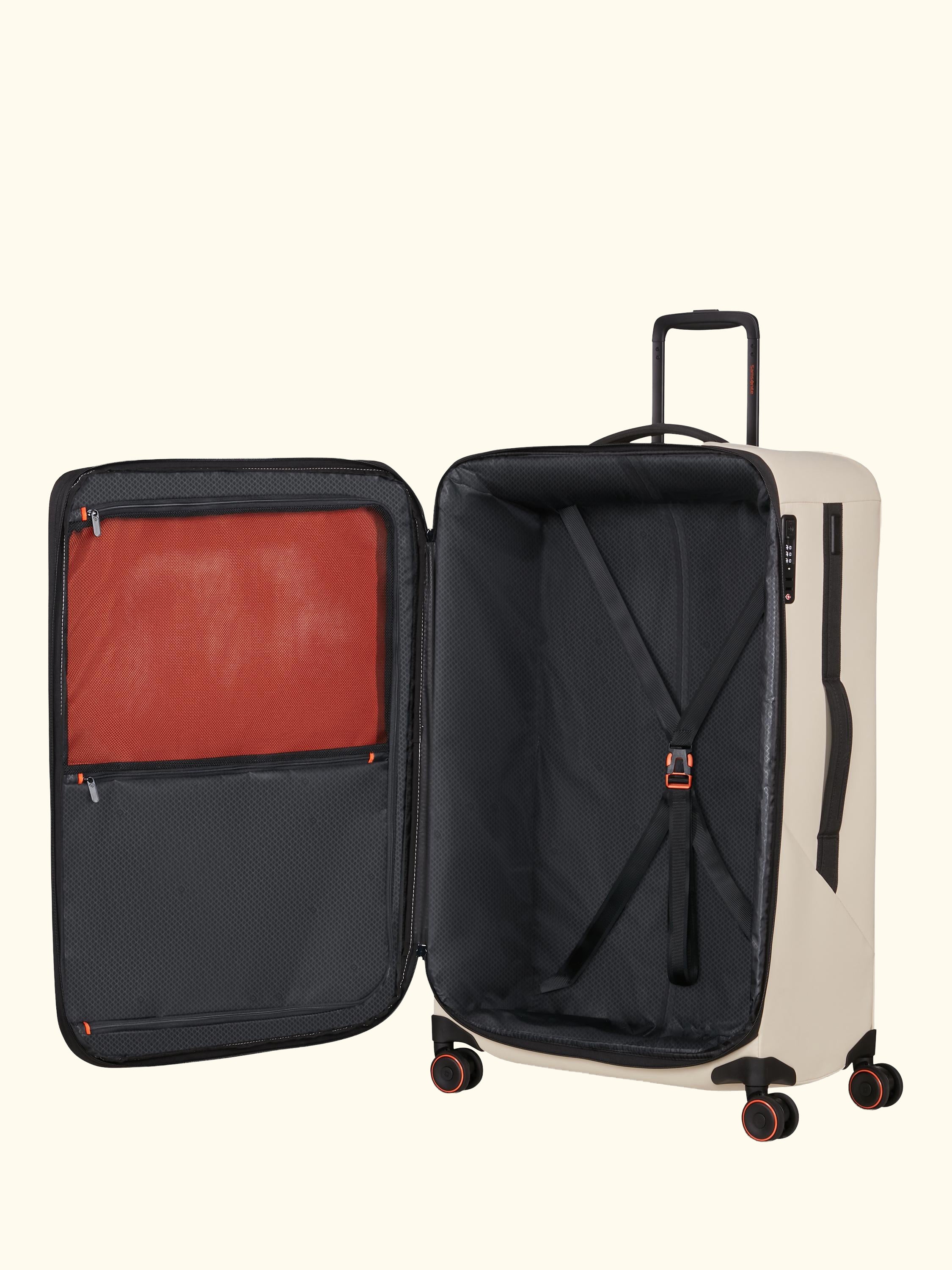 Glazed 84cm Expandable 8-Wheel Suitcase, 160/178L