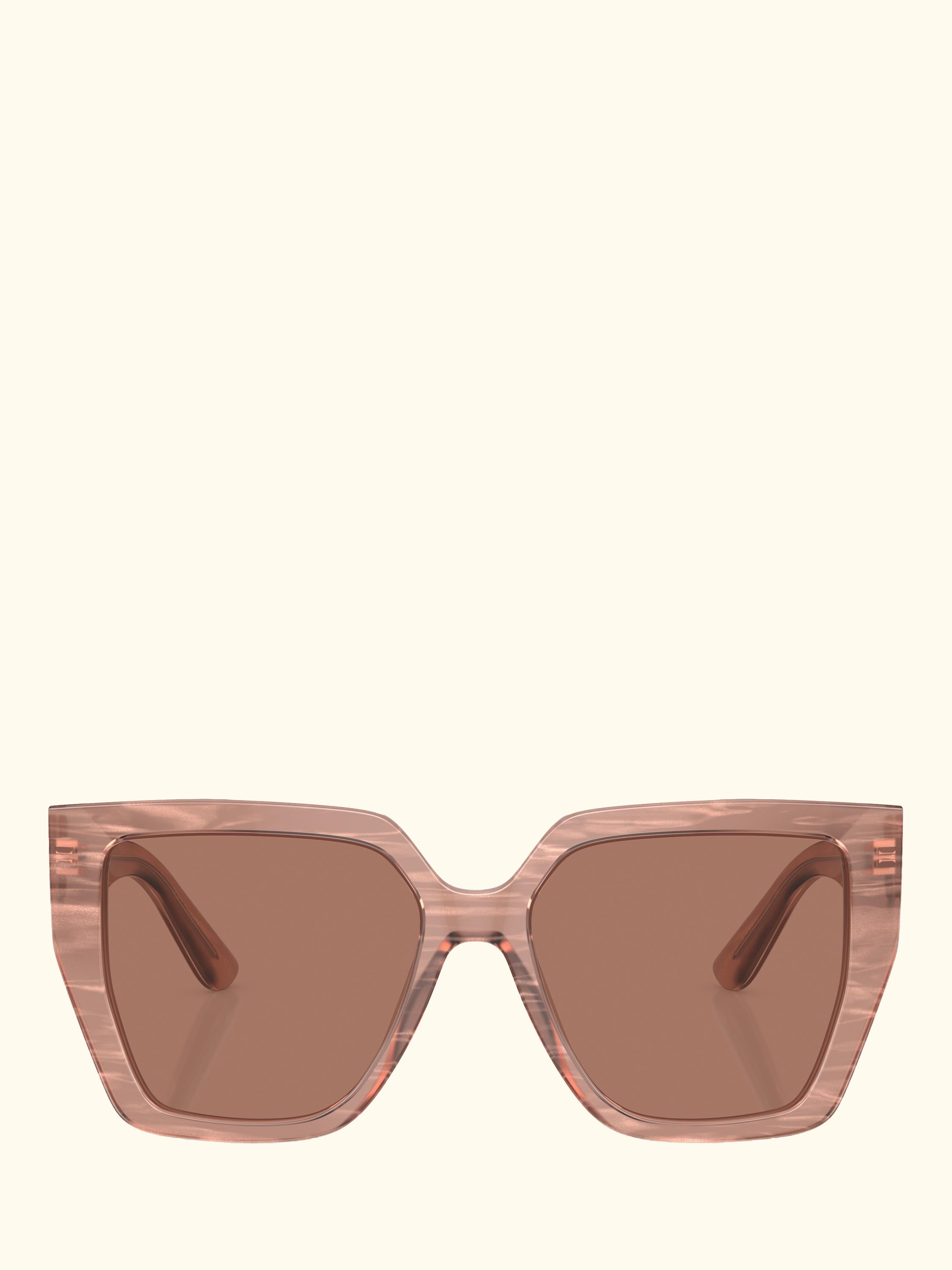 DG4438 Women's Square Sunglasses, Fleur Caramel/Brown