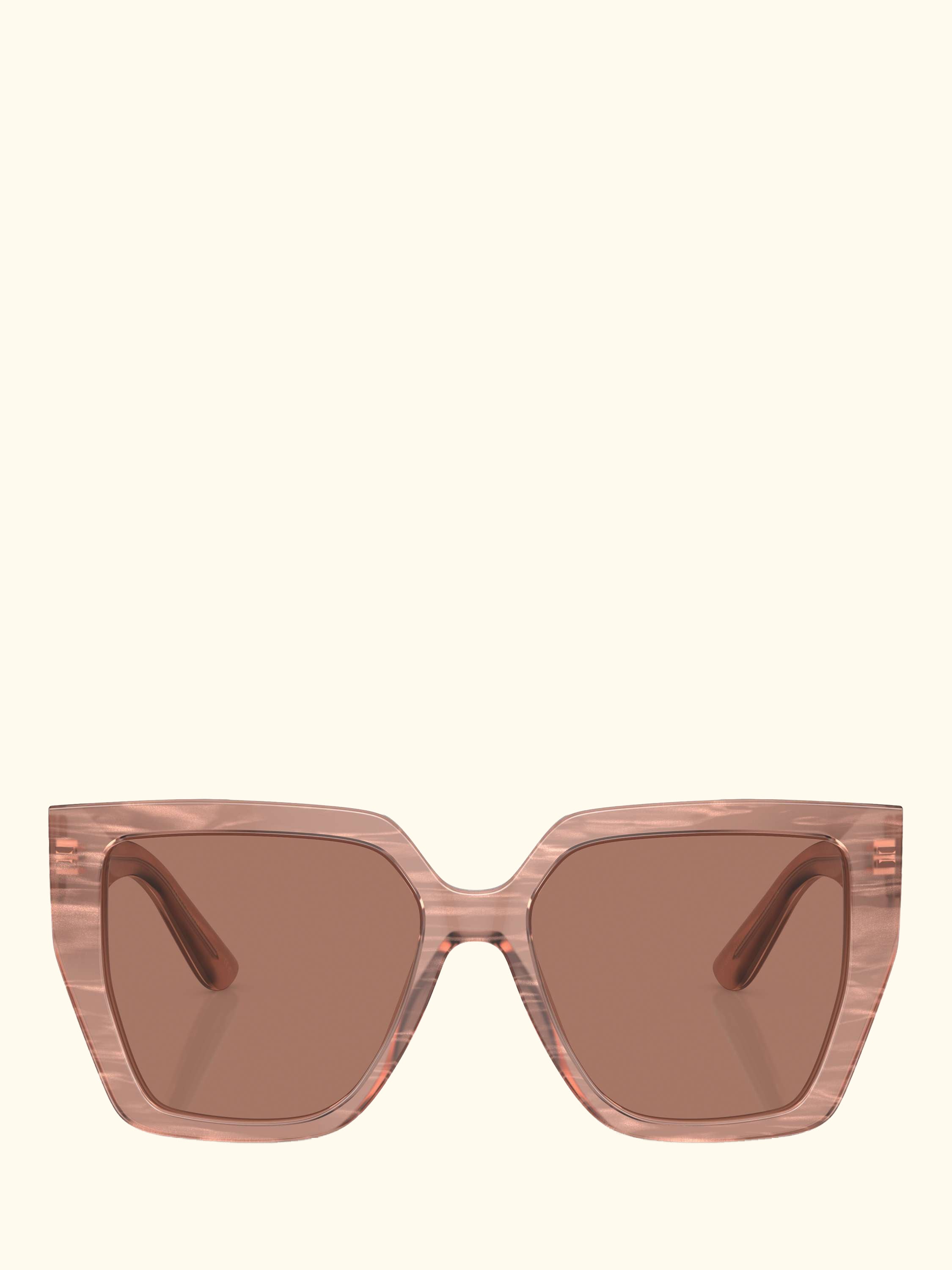 DG4438 Women's Square Sunglasses, Fleur Caramel/Brown