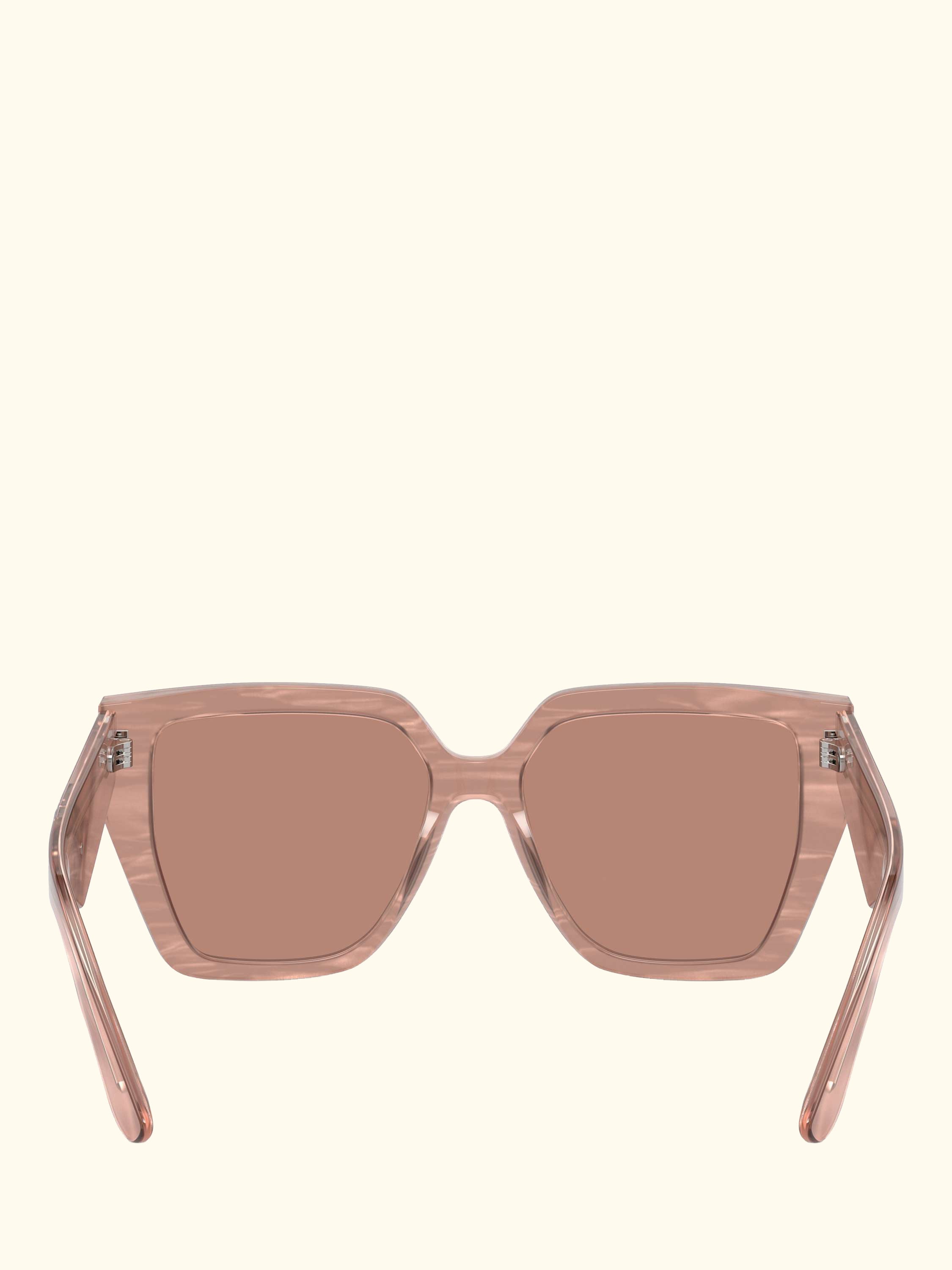 DG4438 Women's Square Sunglasses, Fleur Caramel/Brown
