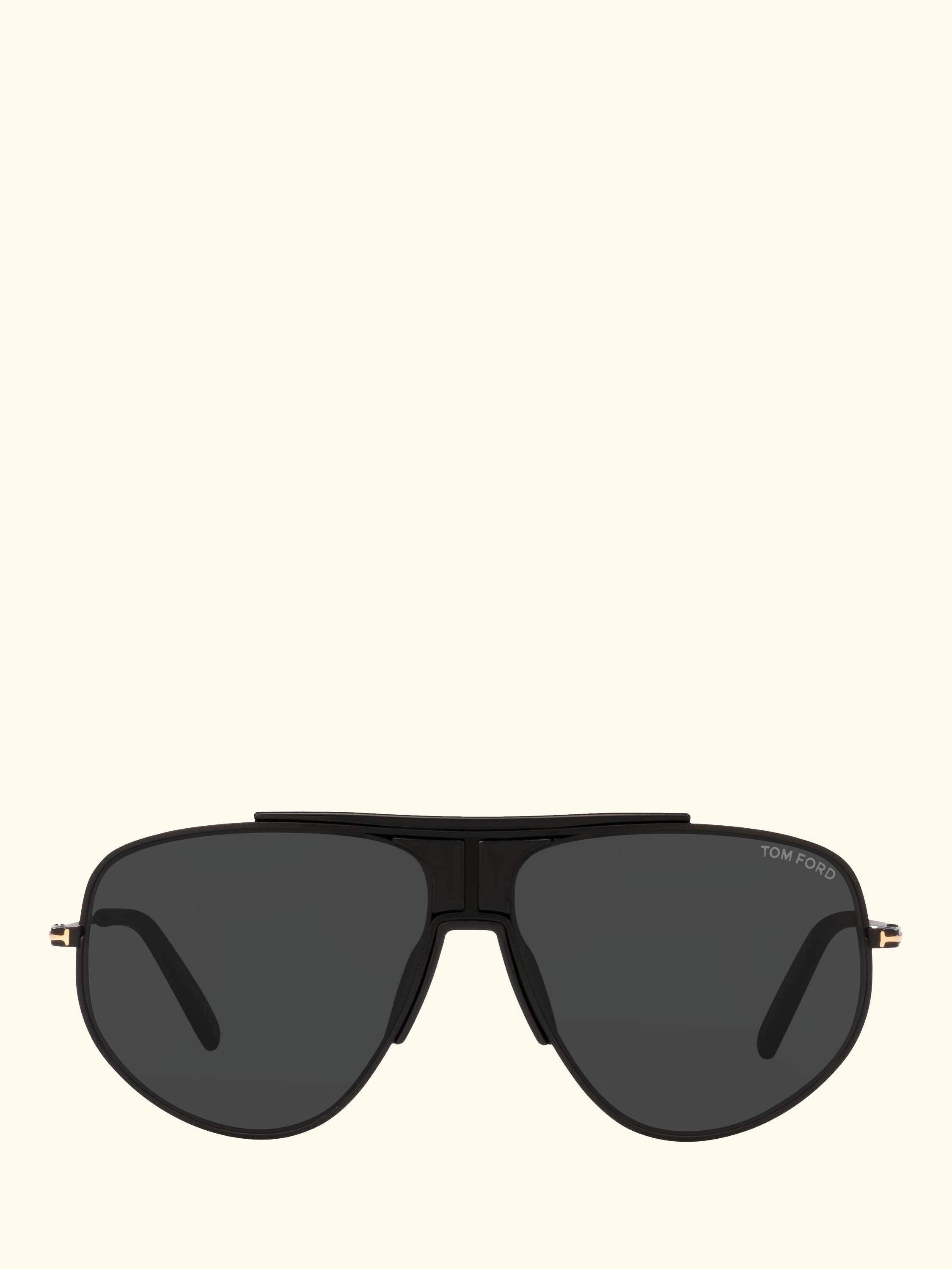 TR001408 Men's Aviator Sunglasses, Matte Black/Black
