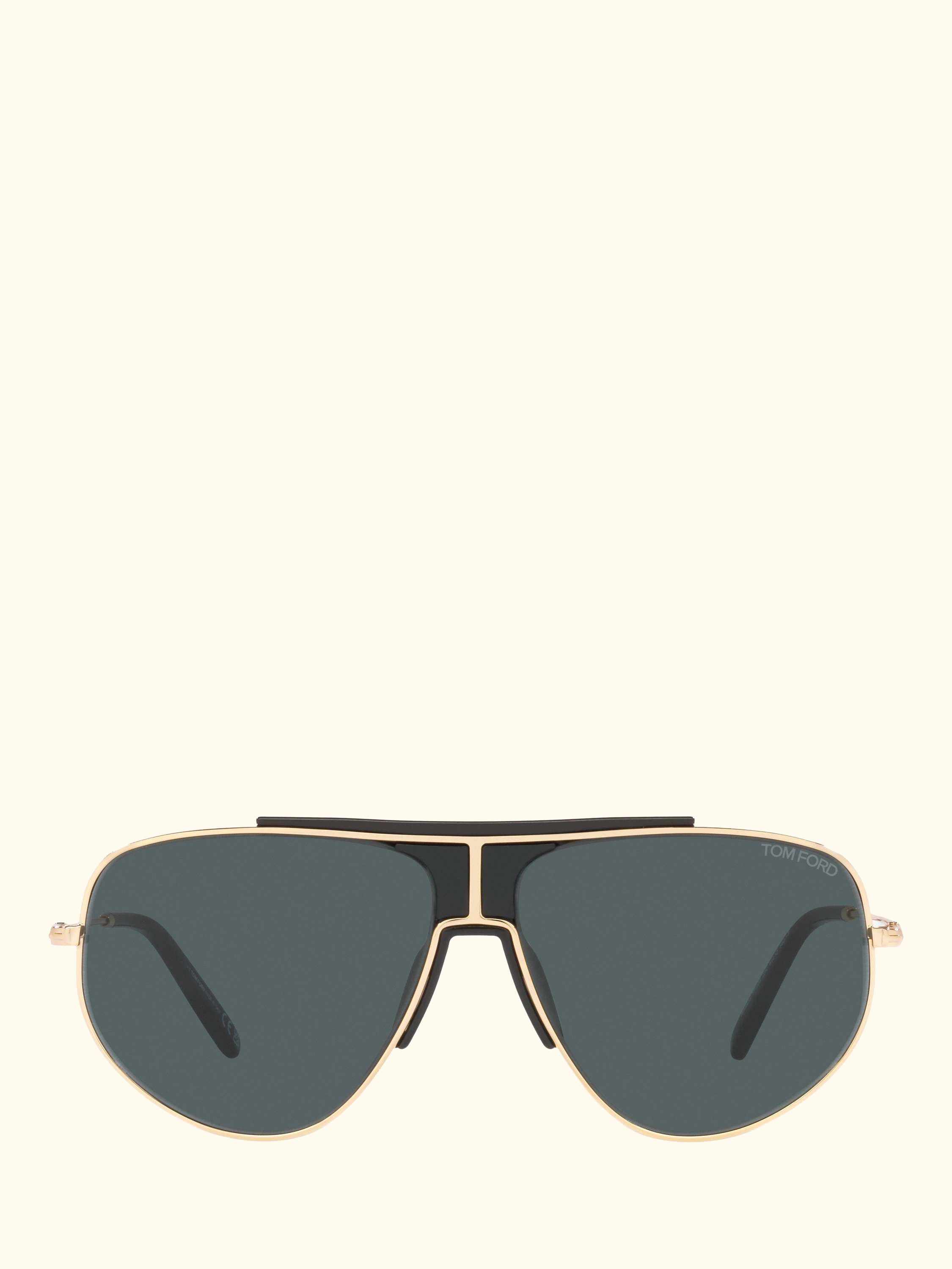 TR001408 Men's Aviator Sunglasses, Pink Gold/Blue
