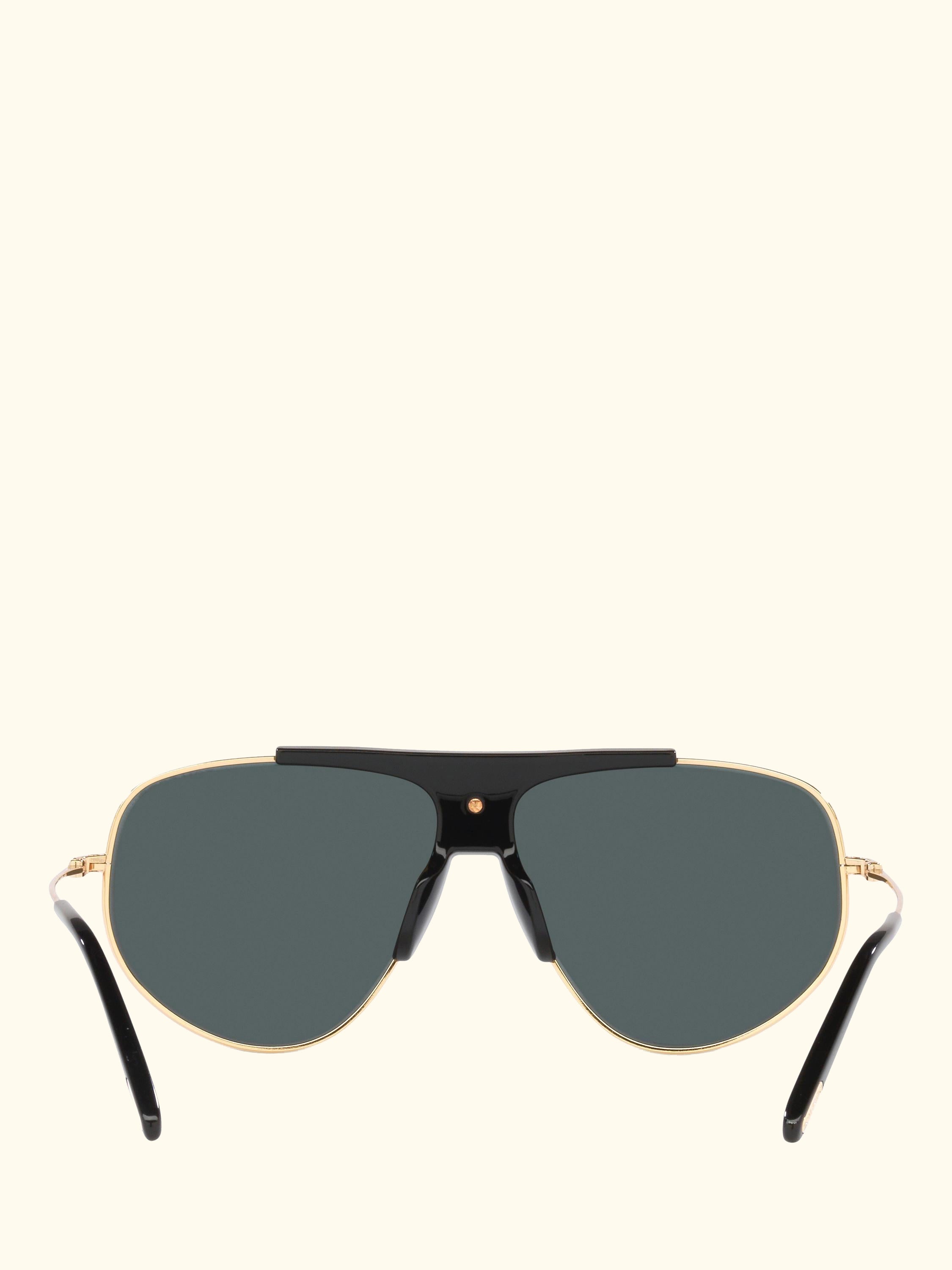 TR001408 Men's Aviator Sunglasses, Pink Gold/Blue