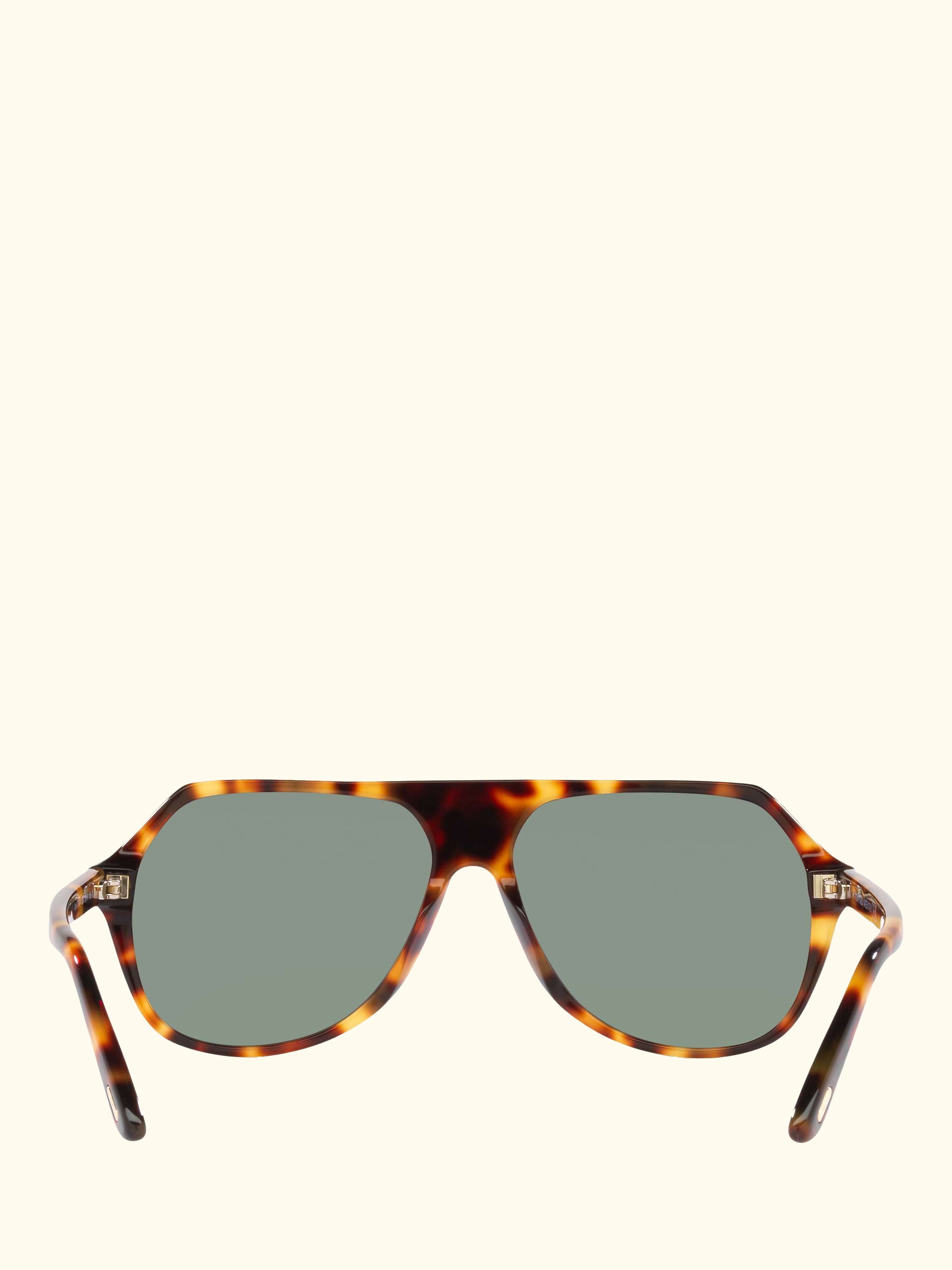 TR001416 Men's Aviator Sunglasses, Blonde Tortoise/Green