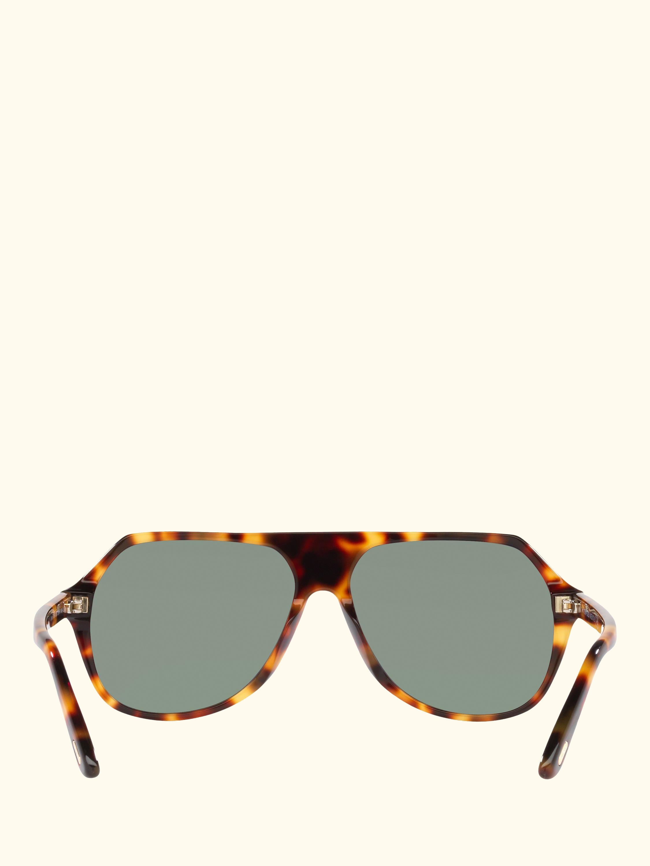 TR001416 Men's Aviator Sunglasses, Blonde Tortoise/Green