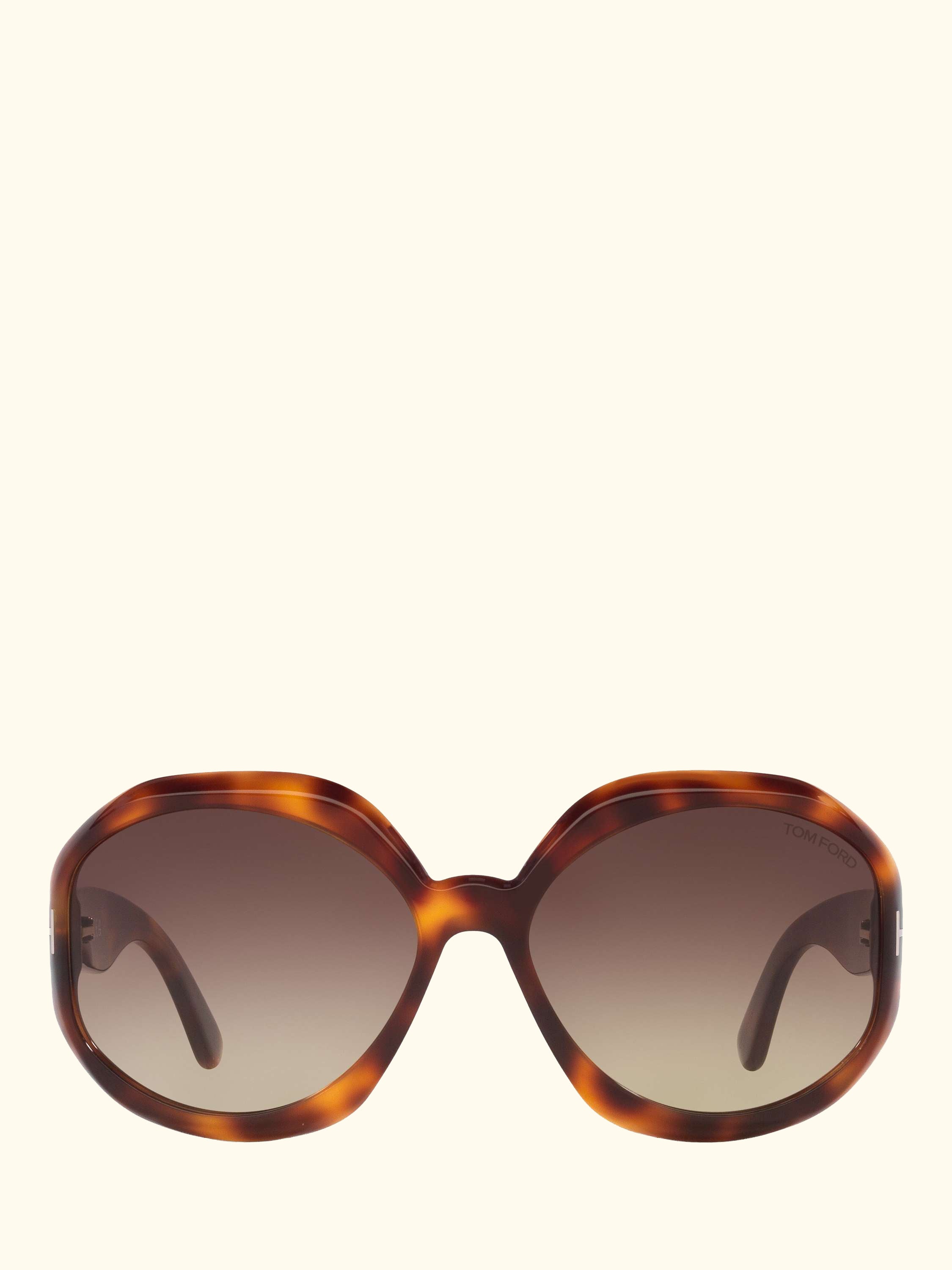 TR001511 Women's Round Sunglasses, Havana/Brown Gradient