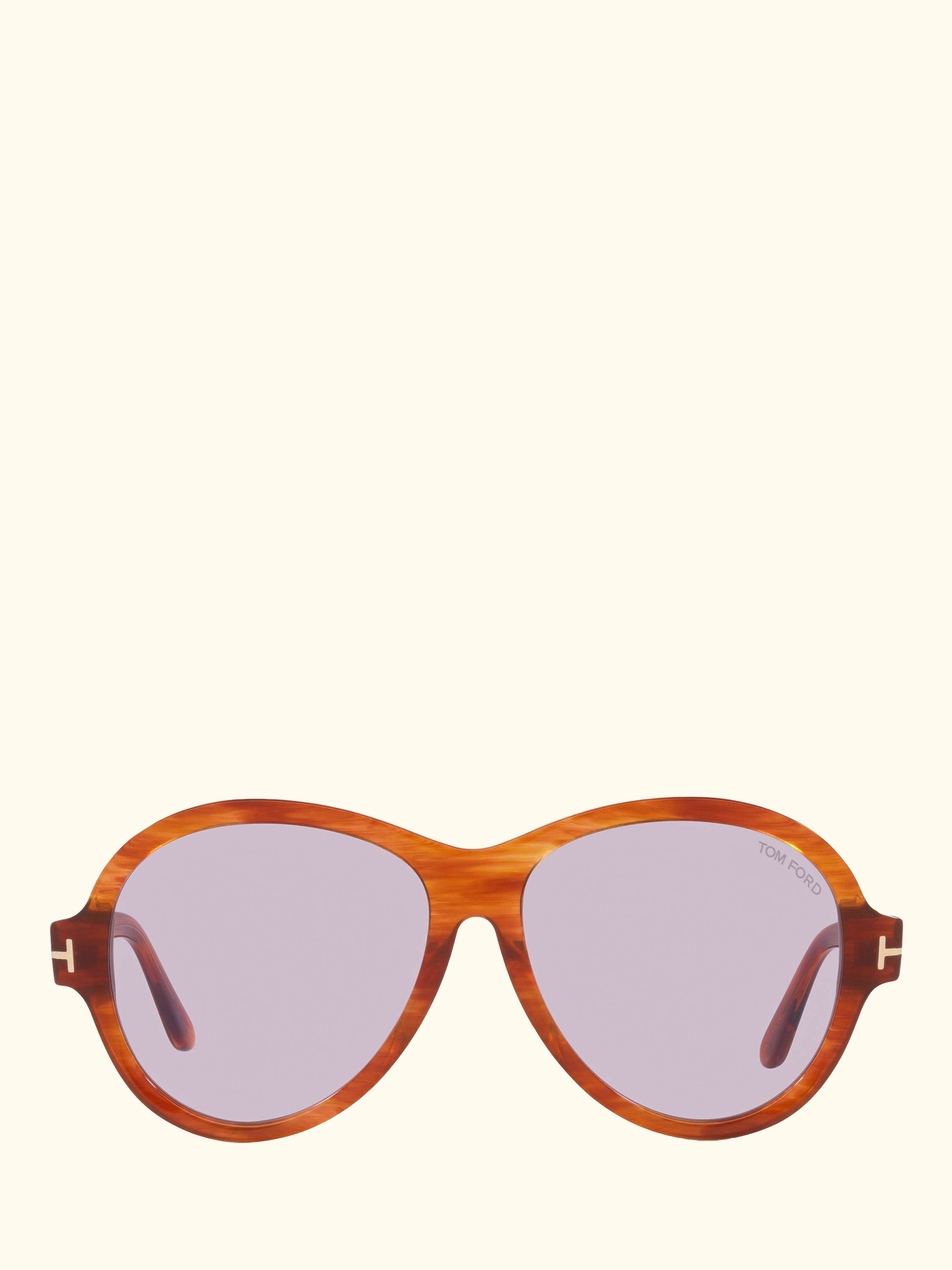 TR001640 Women's Aviator Sunglasses, Light Brown/Lilac