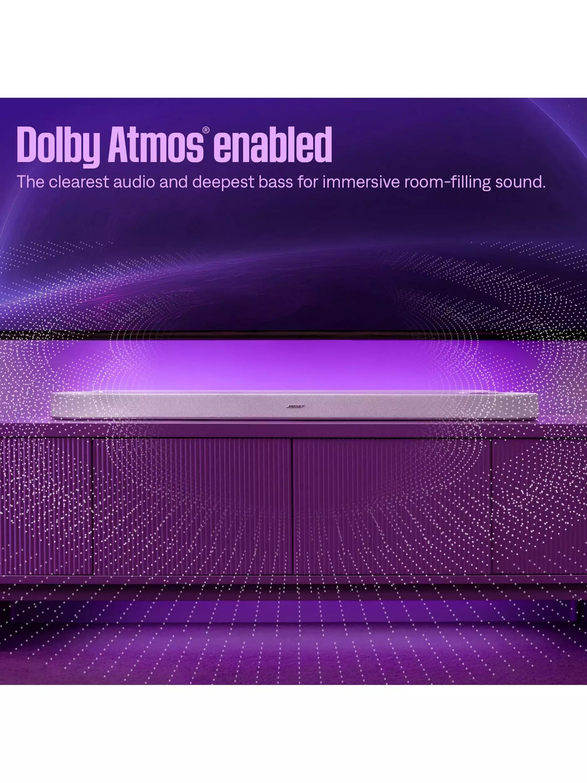 Bose Lifestyle Ultra Soundbar with Dolby Atmos, Wi-Fi, Bluetooth & Voice Recognition and Control