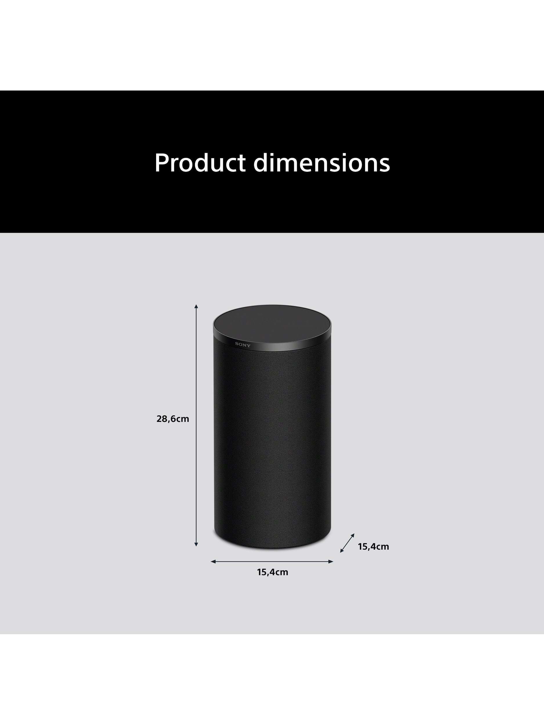 Bravia Theatre Rear 9 SA-RS9 Wireless Rear Speakers, Black