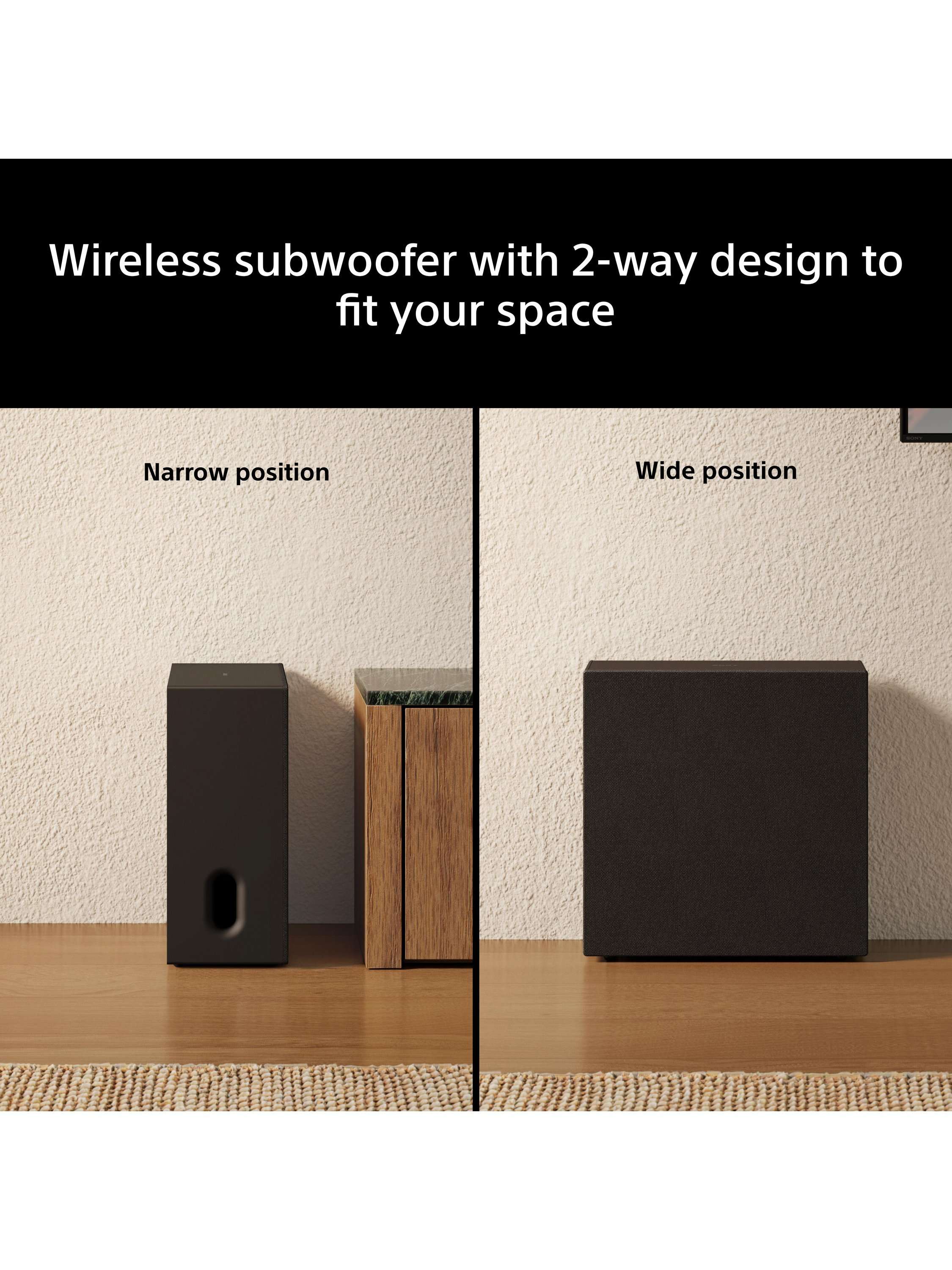 Bravia Theatre Sub 8 SA-SW8 Wireless Subwoofer for use with HT-A9000, HT-A8000, HT-A7100 & HT-A9M2, Black