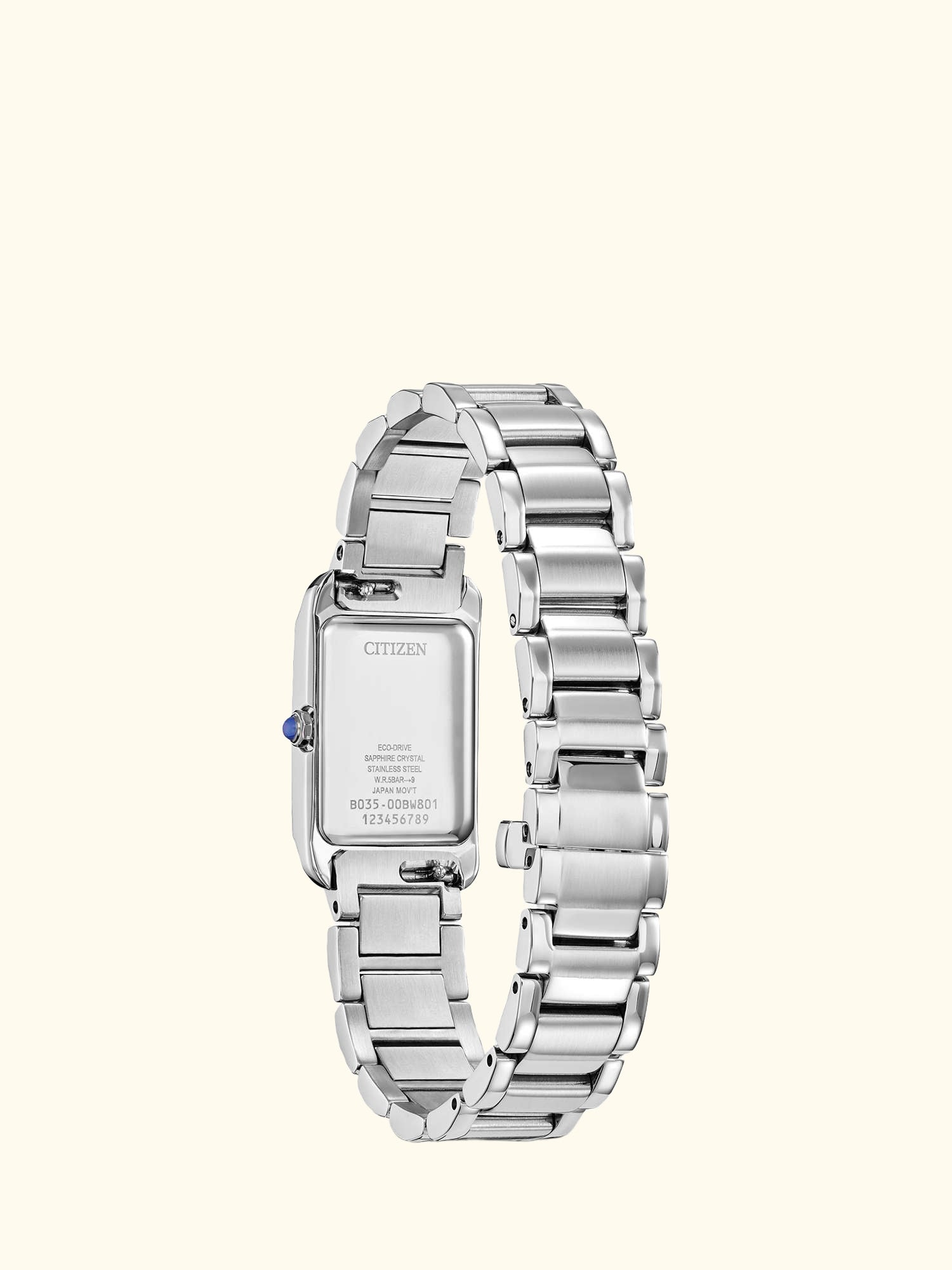 EW5620-55A Women's L Bianca Rectangular Bracelet Strap Watch, Silver