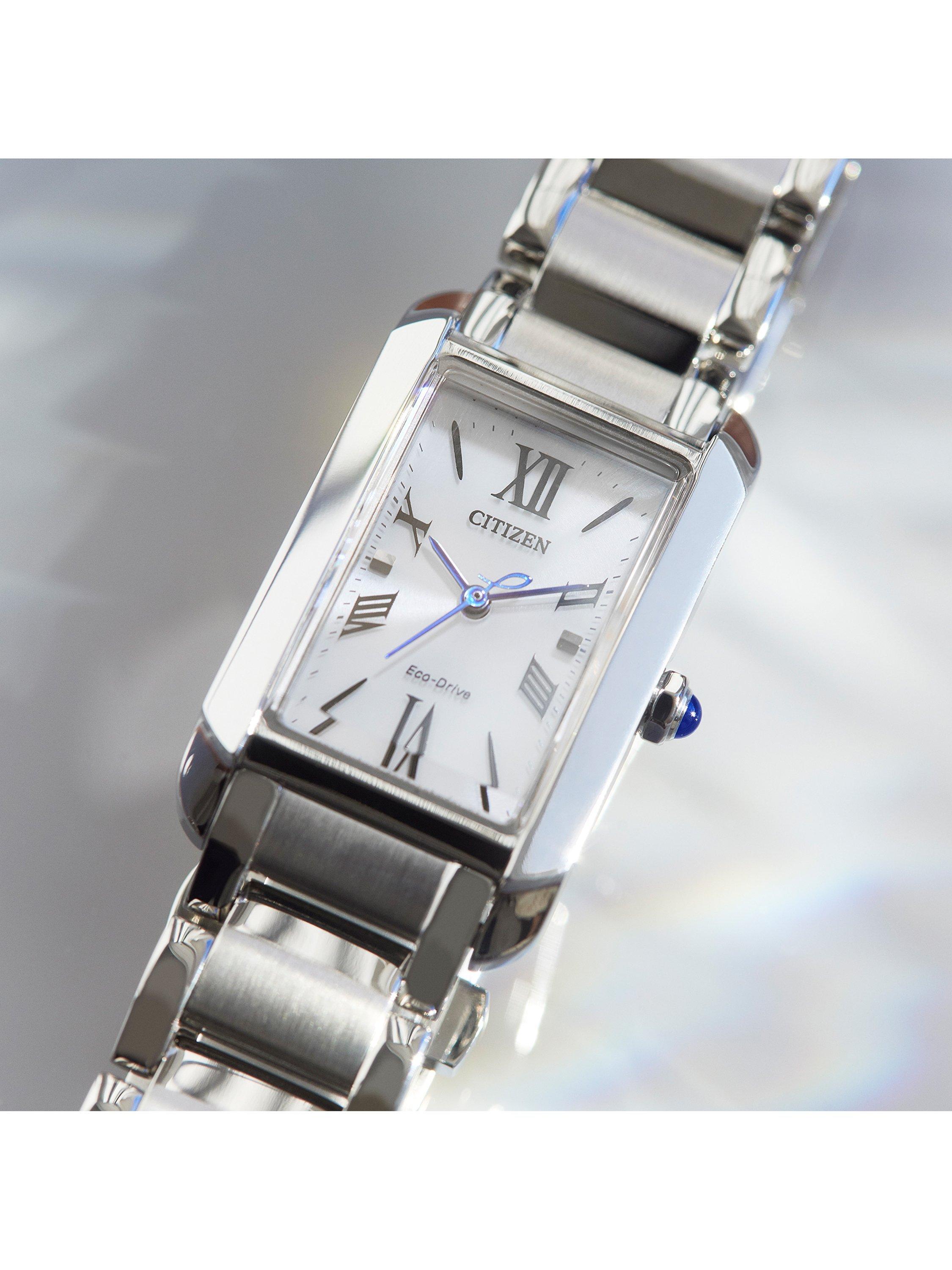 EW5620-55A Women's L Bianca Rectangular Bracelet Strap Watch, Silver