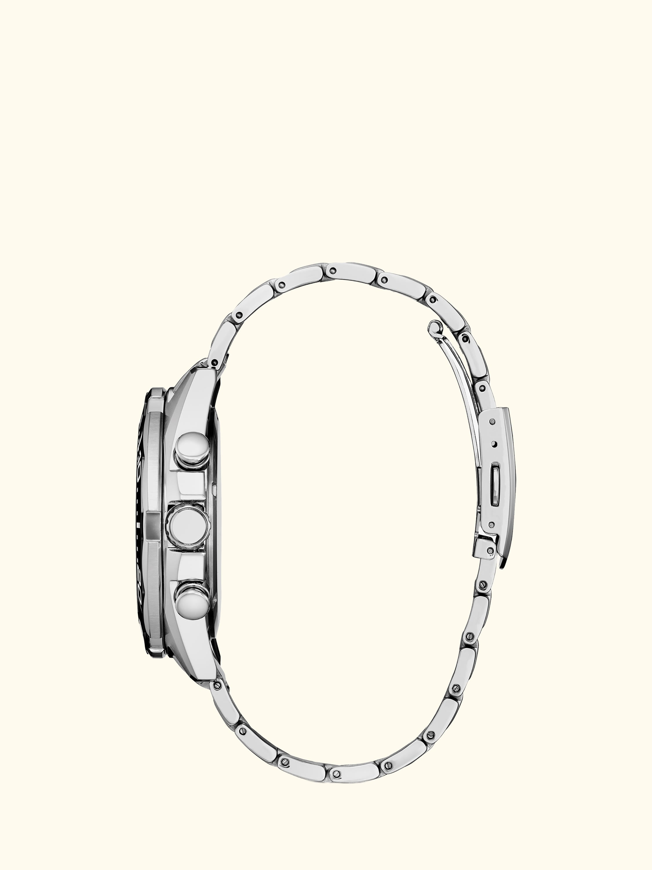 CA4730-59A Men's Sport Chronograph Bracelet Strap Watch, White