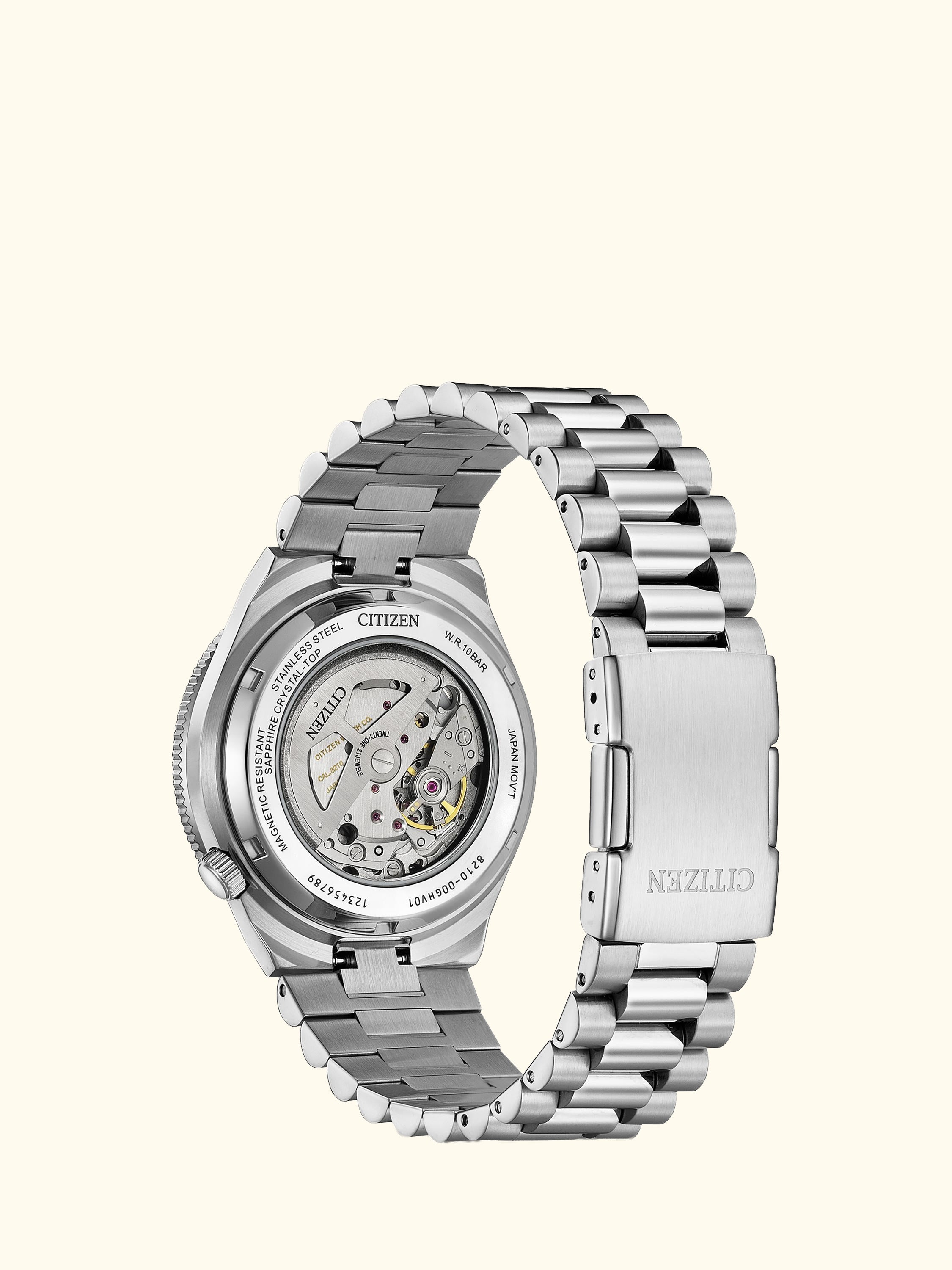 NJ0230-59L Men's TSUYOSA Shore Round Bracelet Strap Watch, Navy