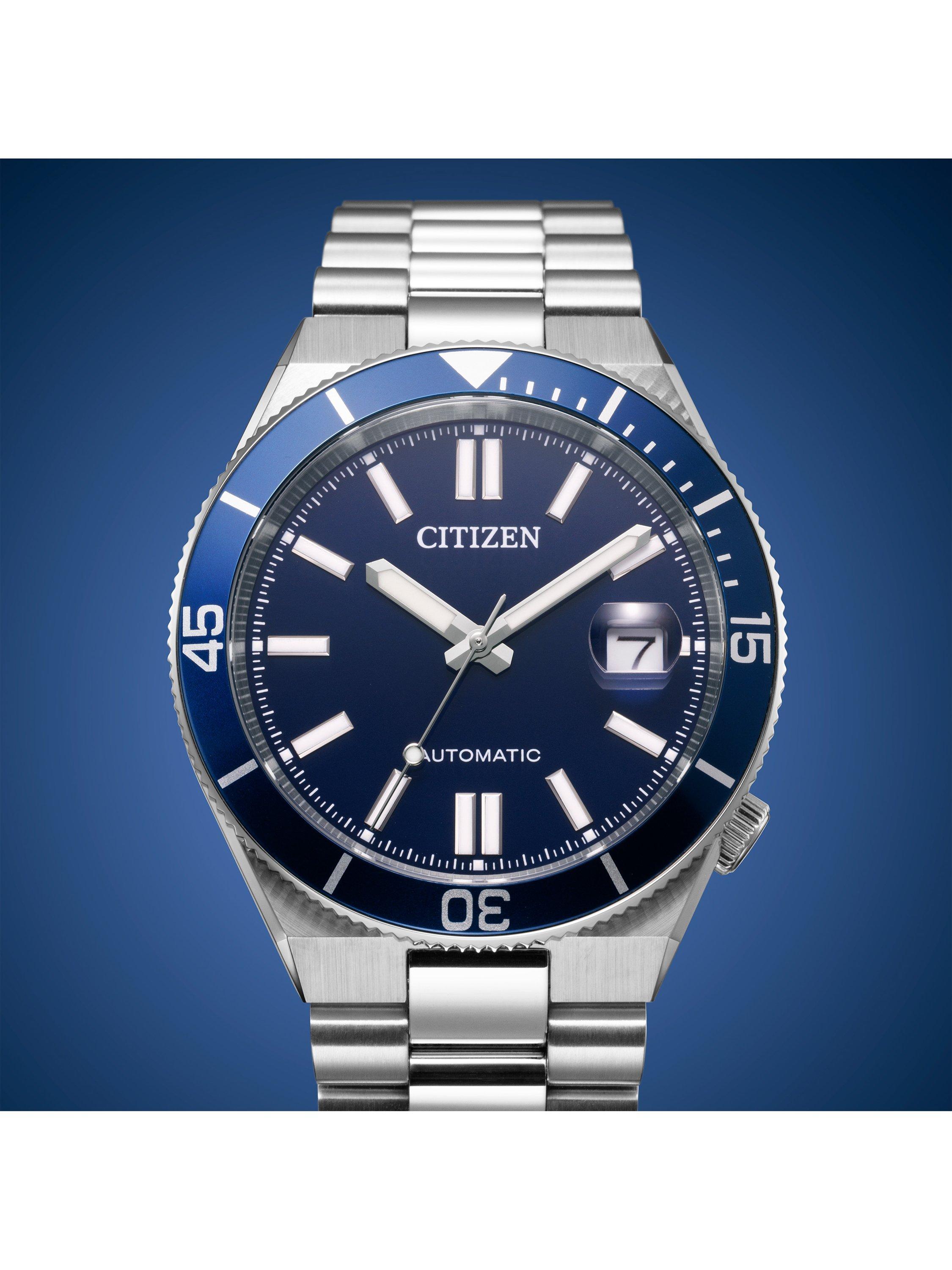 NJ0230-59L Men's TSUYOSA Shore Round Bracelet Strap Watch, Navy