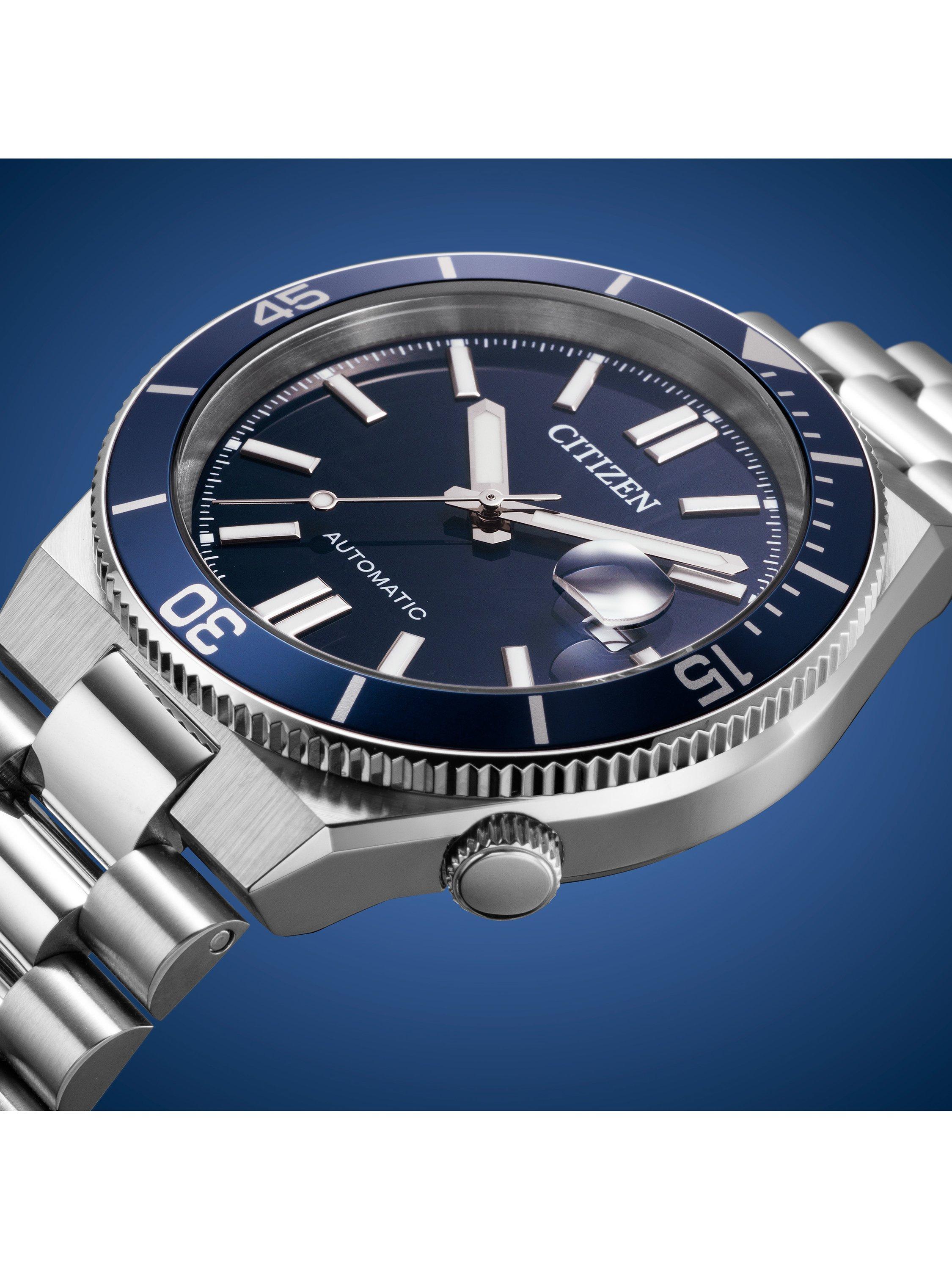 NJ0230-59L Men's TSUYOSA Shore Round Bracelet Strap Watch, Navy