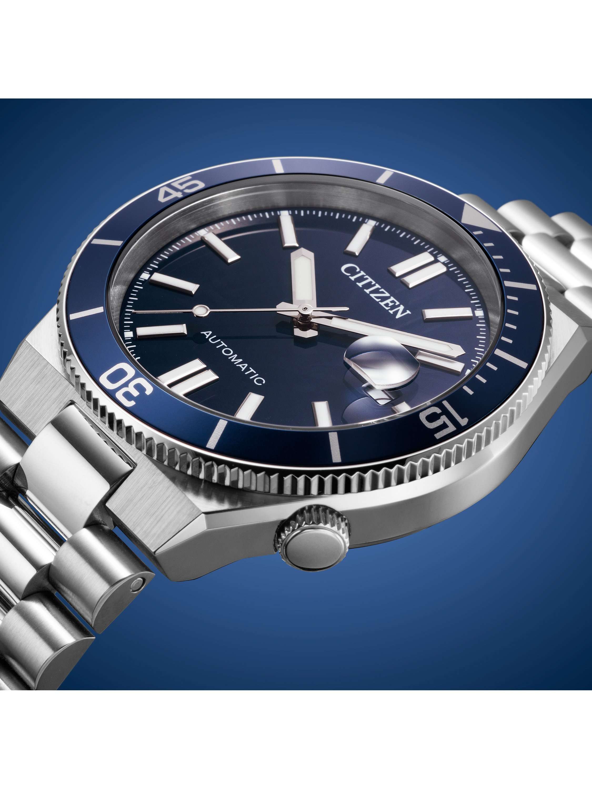 NJ0230-59L Men's TSUYOSA Shore Round Bracelet Strap Watch, Navy
