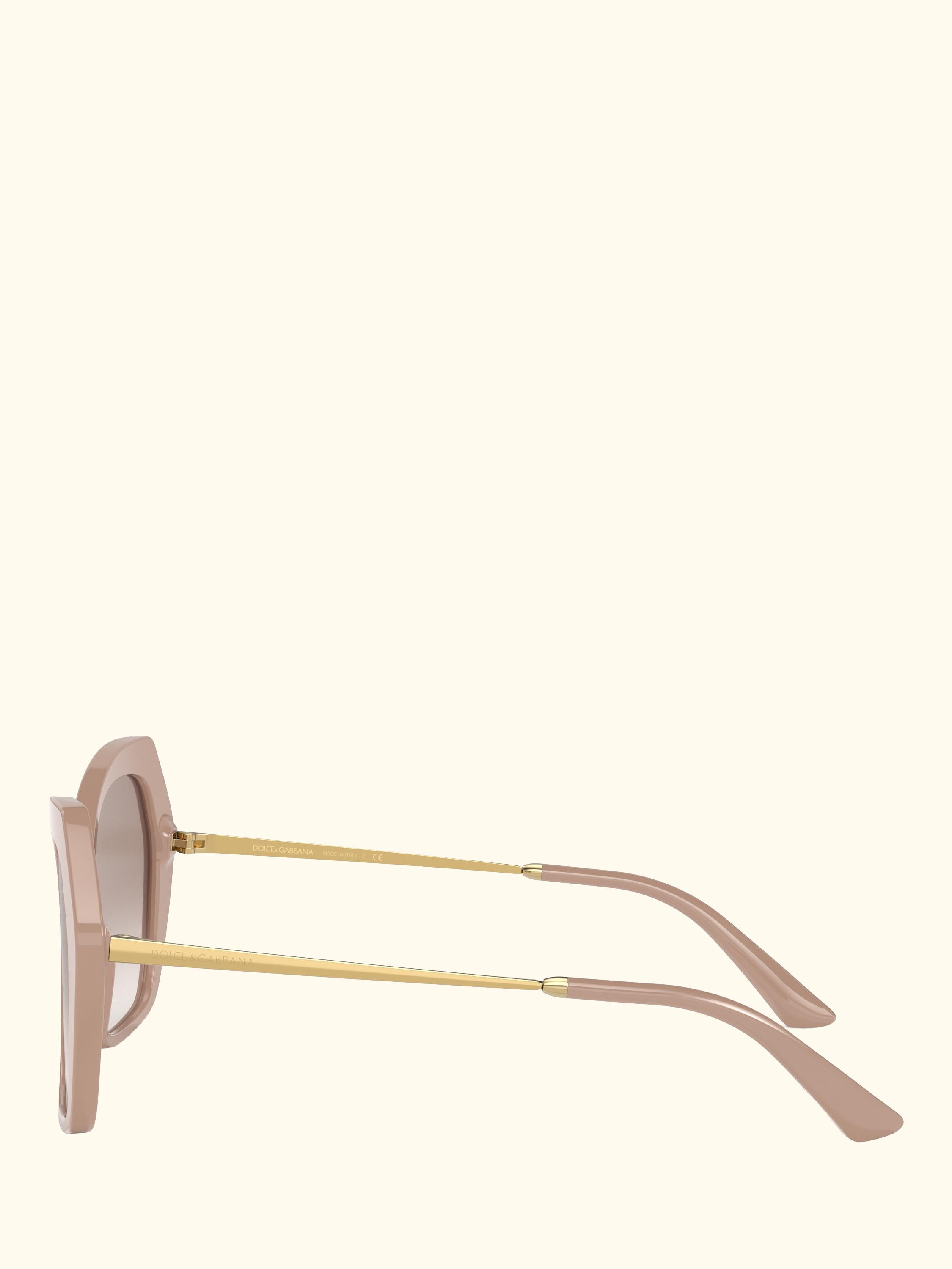 DG4399 Women's Butterfly Sunglasses, Camel/Blush Gradient