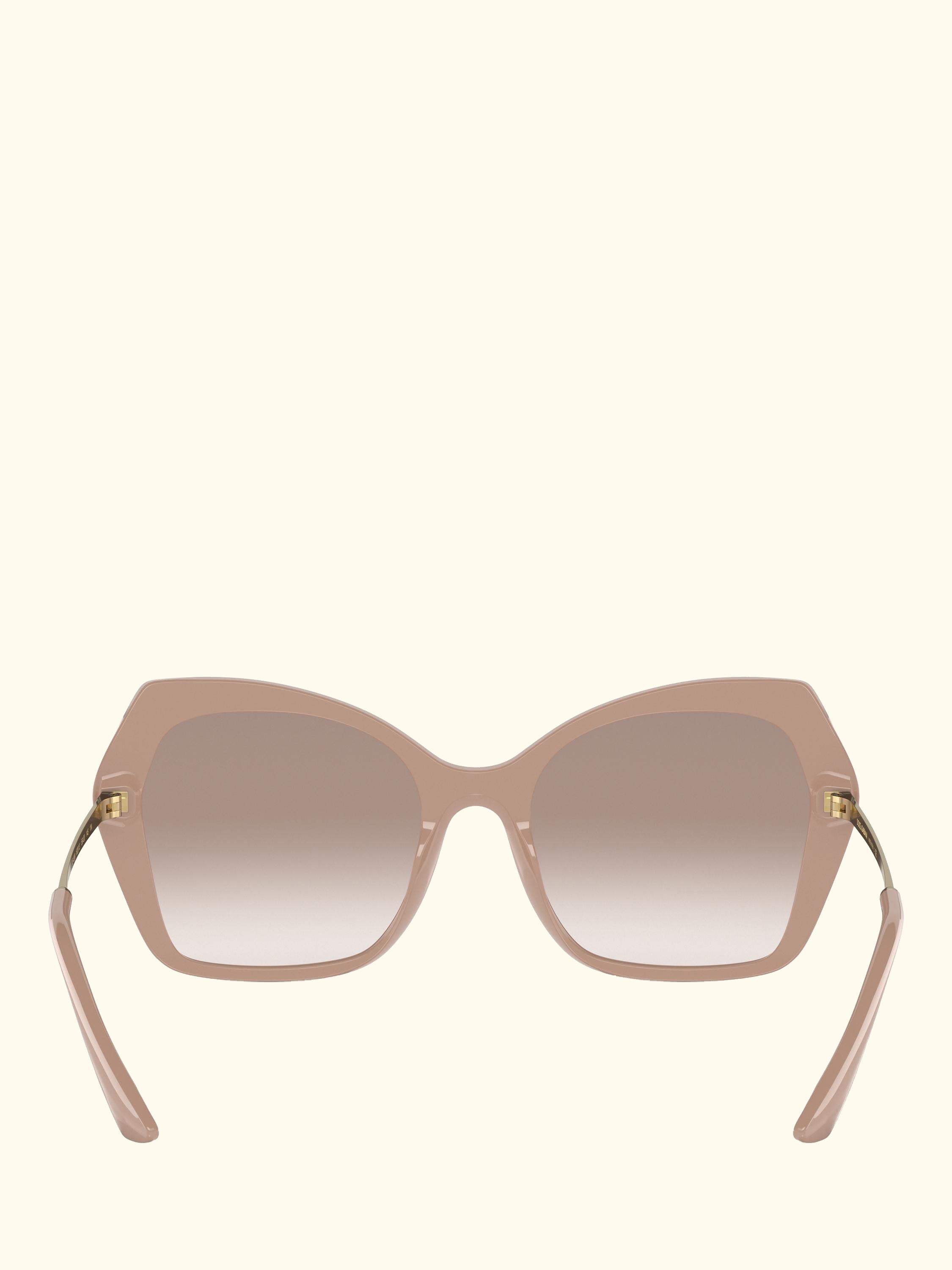 DG4399 Women's Butterfly Sunglasses, Camel/Blush Gradient