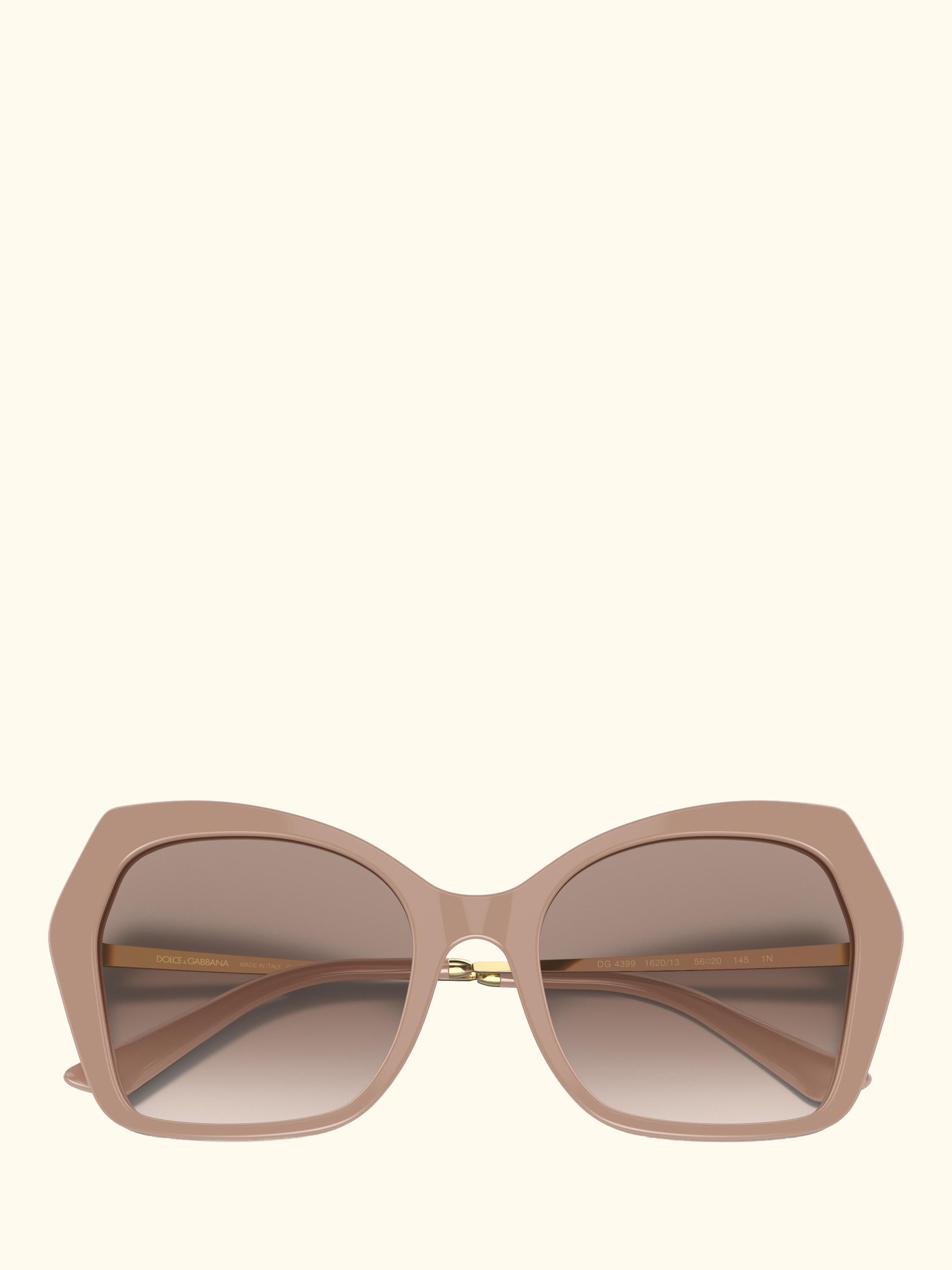 DG4399 Women's Butterfly Sunglasses, Camel/Blush Gradient