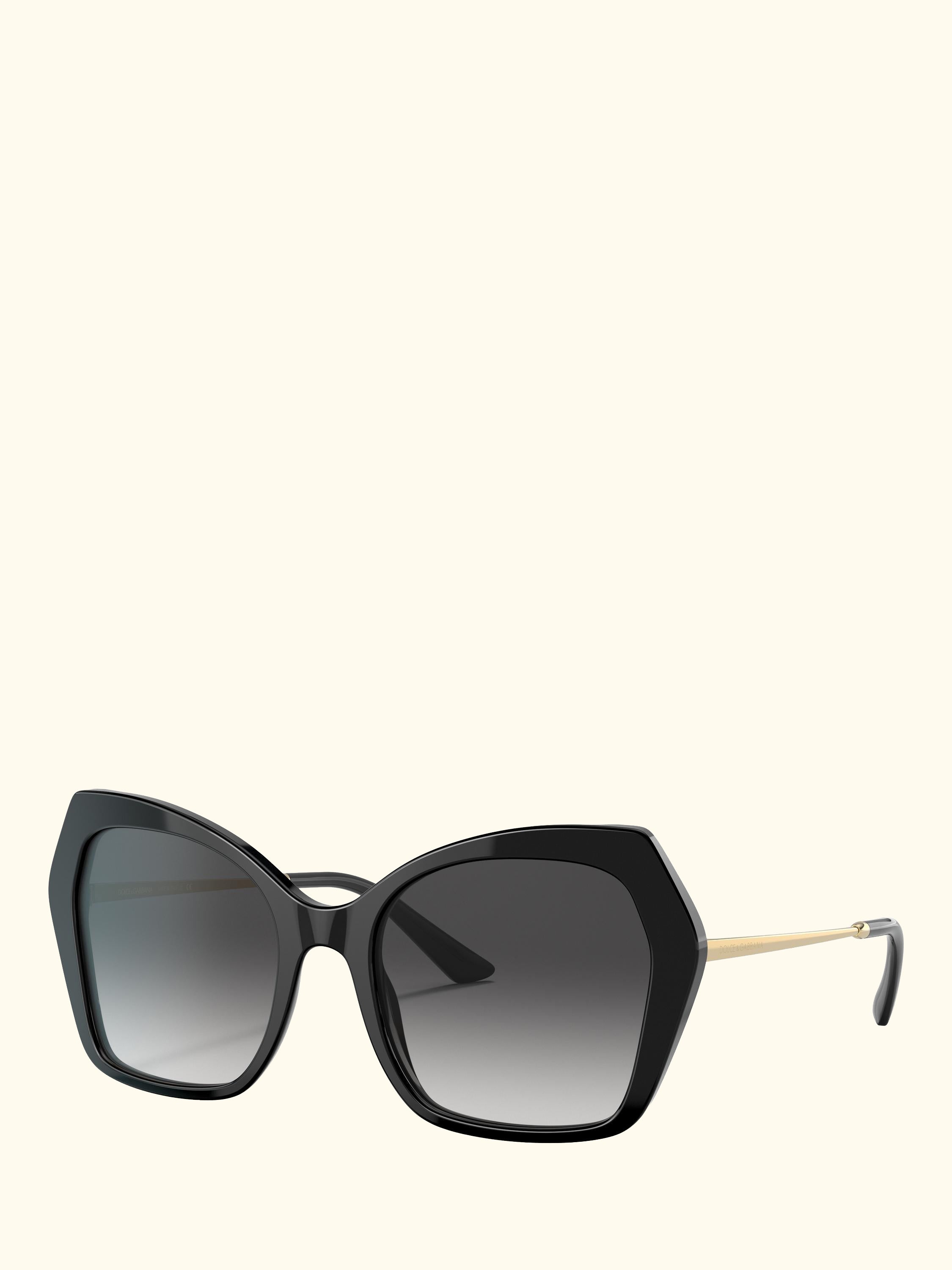 DG4399 Women's Butterfly Sunglasses, Black/Grey Gradient