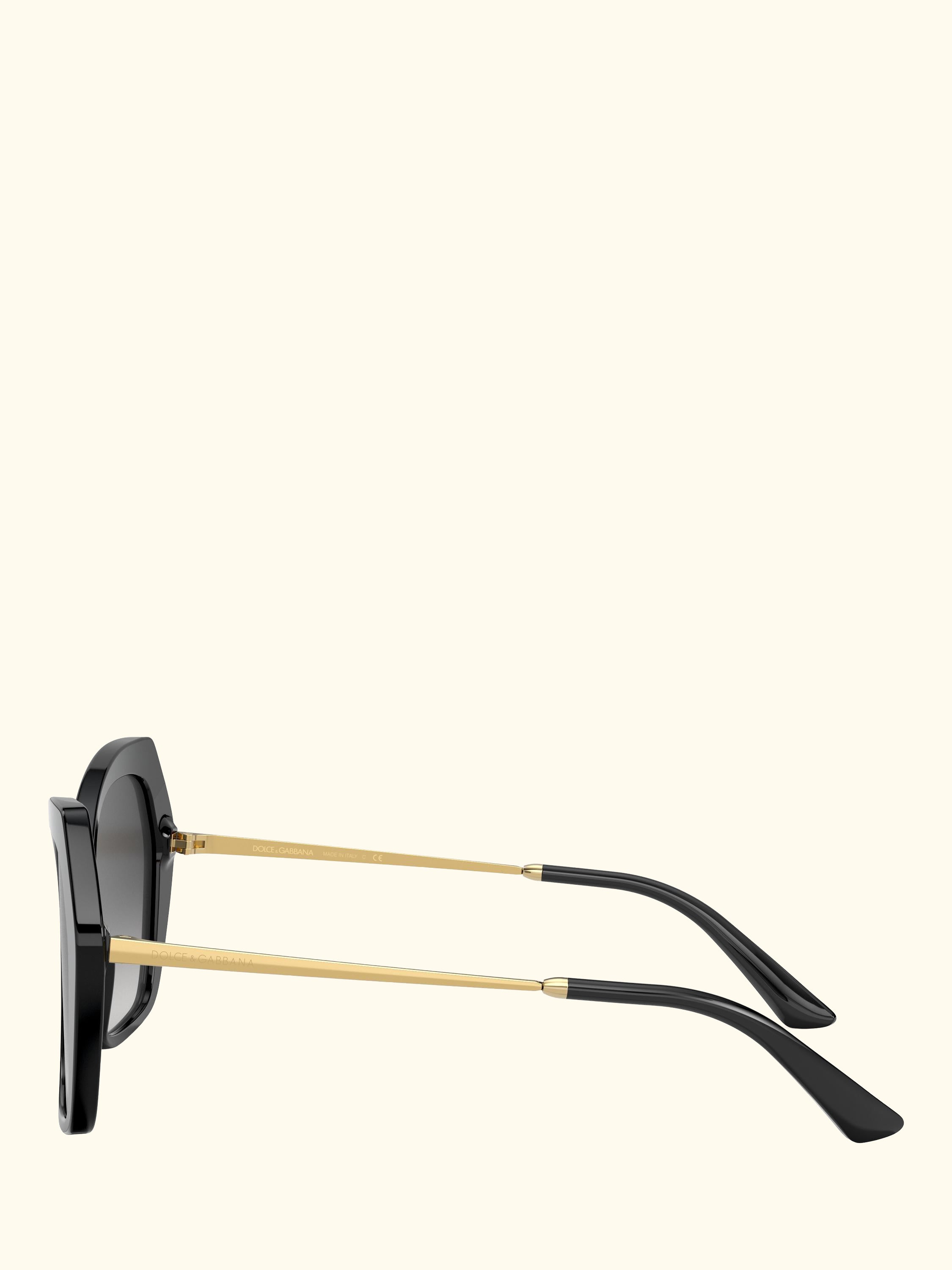 DG4399 Women's Butterfly Sunglasses, Black/Grey Gradient