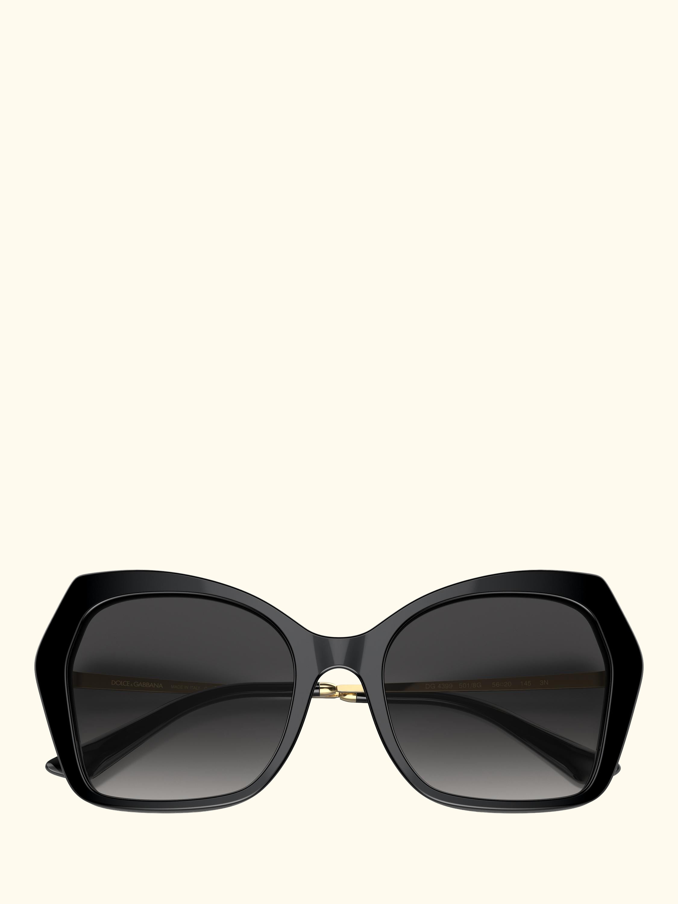 DG4399 Women's Butterfly Sunglasses, Black/Grey Gradient