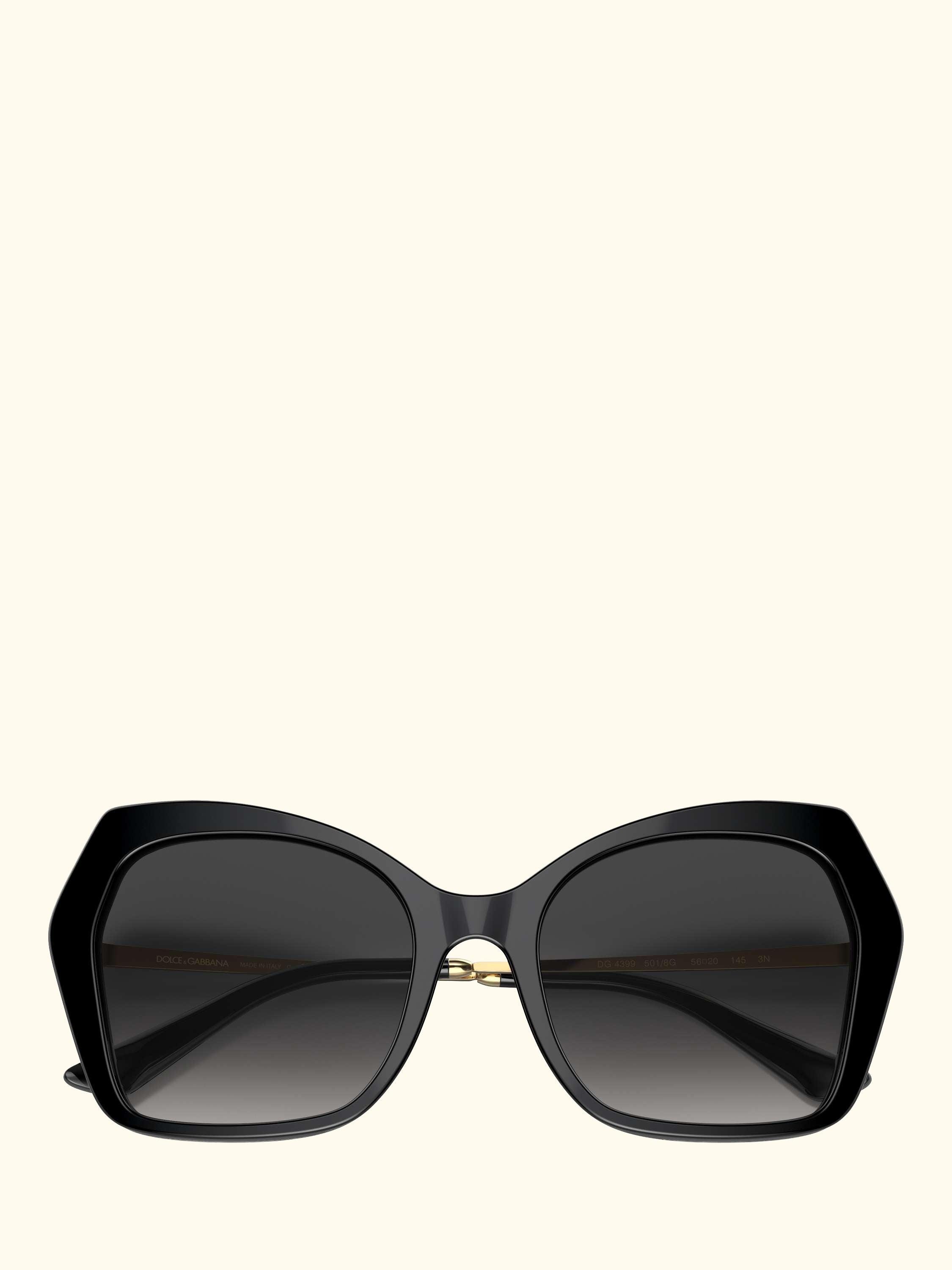 DG4399 Women's Butterfly Sunglasses, Black/Grey Gradient