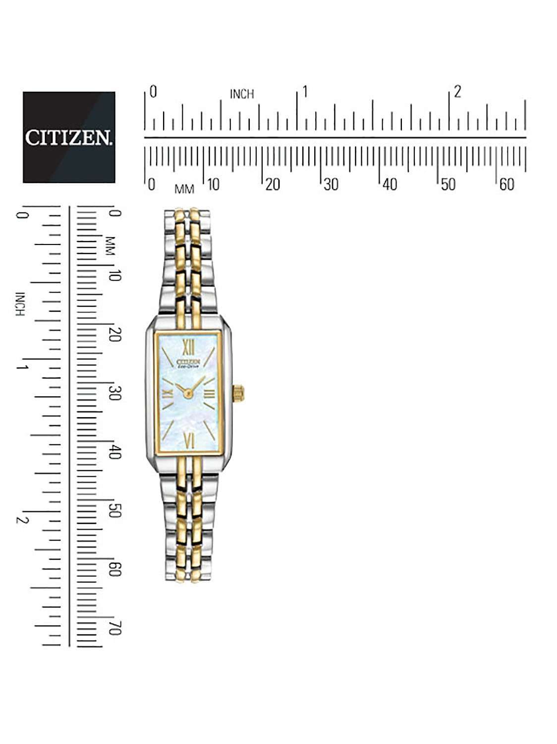 EG2694-59D Women's Eco-Drive Silhouette Bracelet Strap Watch, Silver/Gold