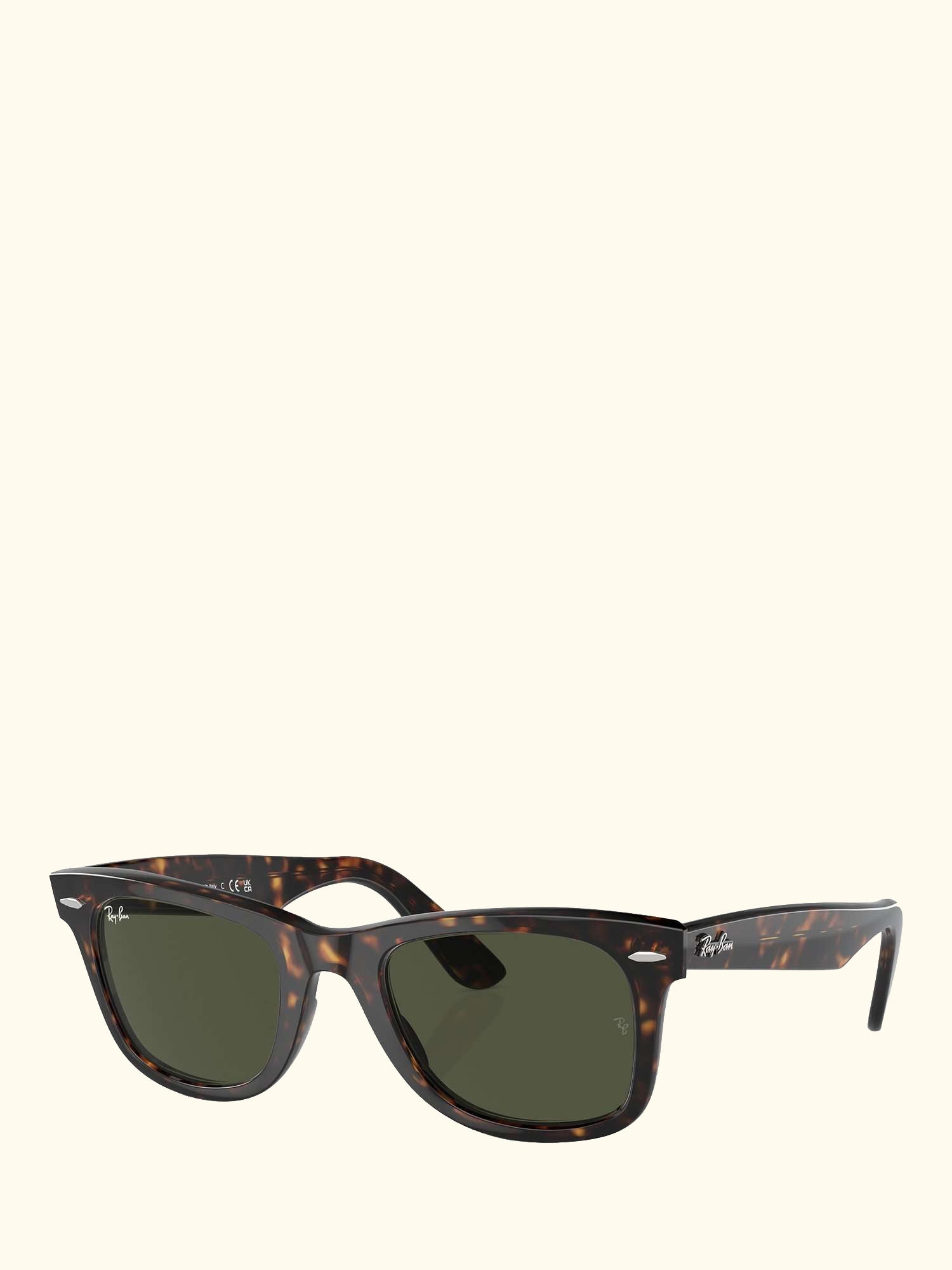 RB2140 Original Wayfarer Sunglasses, Green Lenses