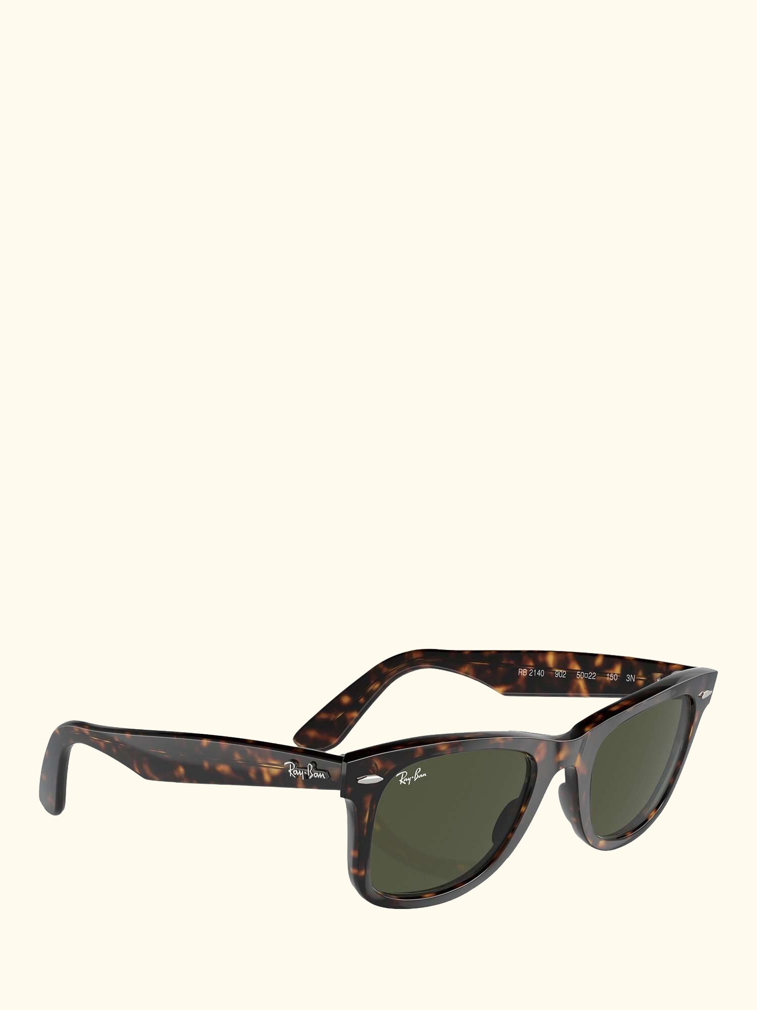 RB2140 Original Wayfarer Sunglasses, Green Lenses