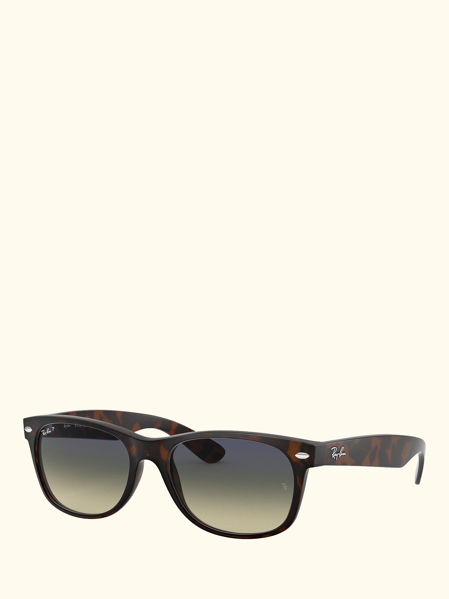 RB2132 Men's New Wayfarer Polarised Sunglasses, Matte Havana/Green Gradient