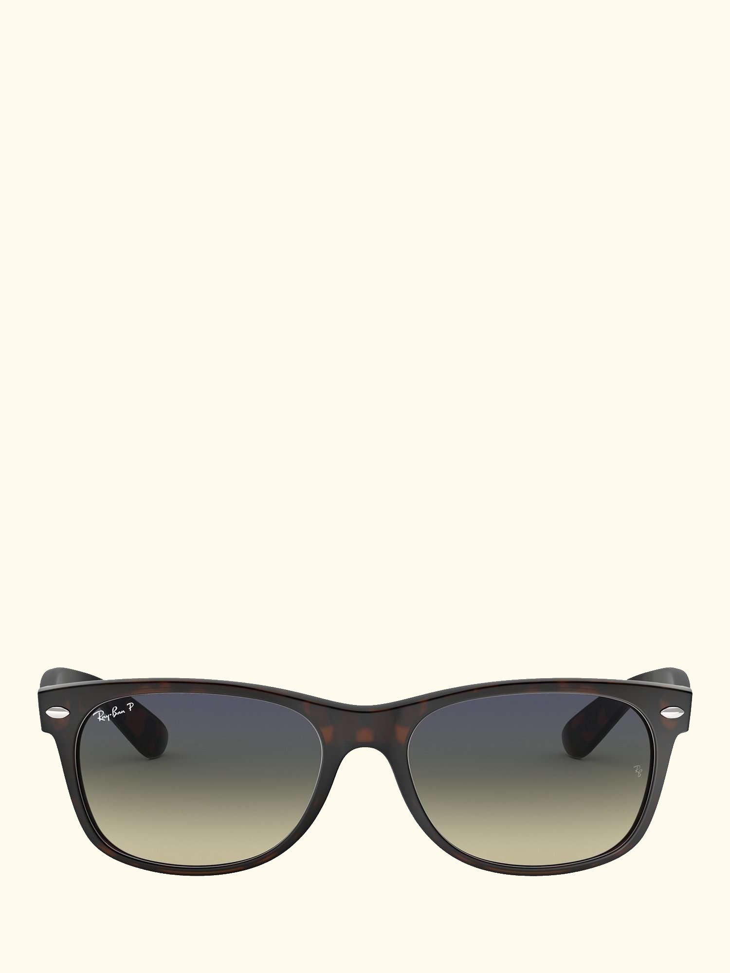 RB2132 Men's New Wayfarer Polarised Sunglasses, Matte Havana/Green Gradient