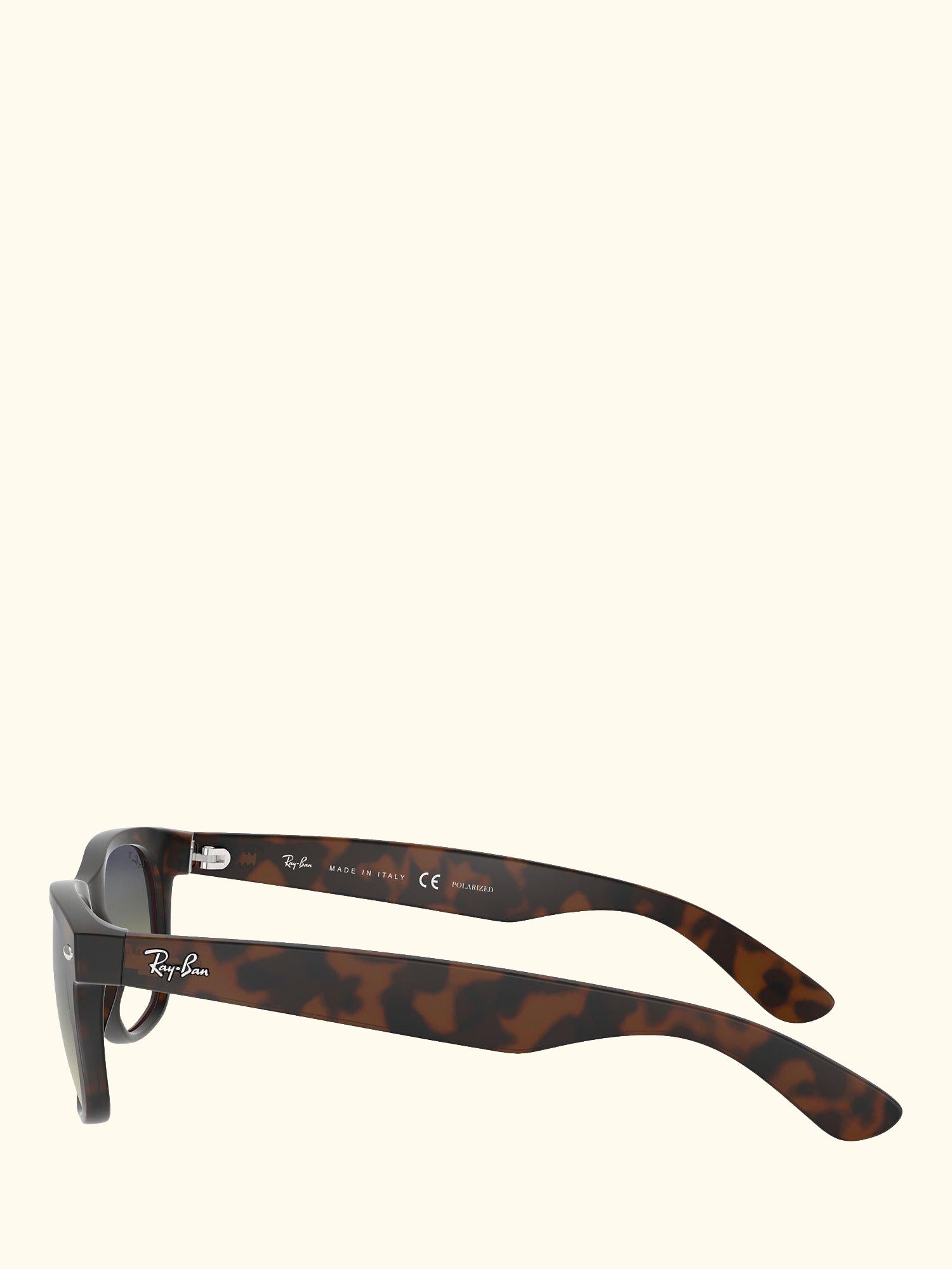 RB2132 Men's New Wayfarer Polarised Sunglasses, Matte Havana/Green Gradient
