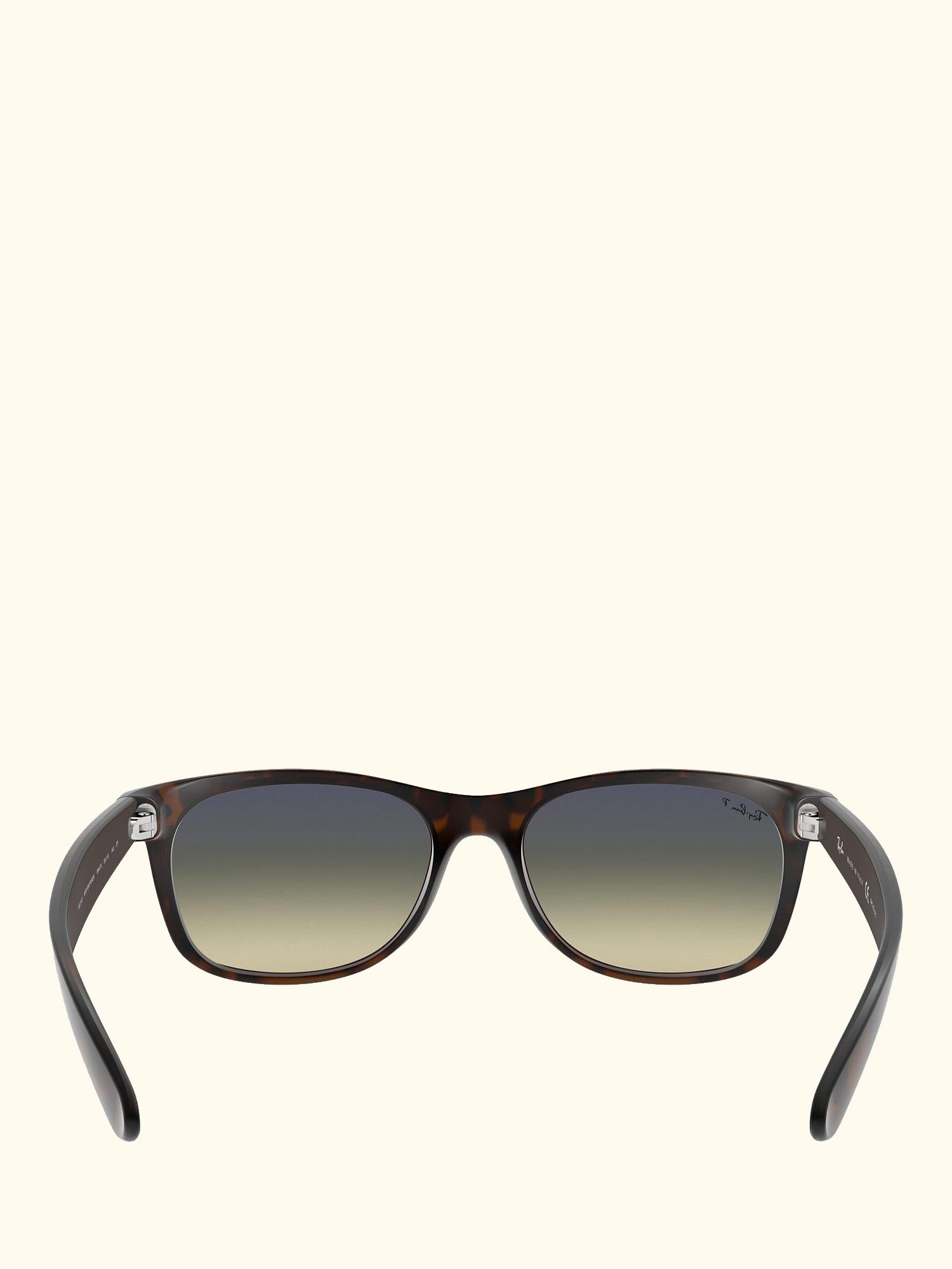 RB2132 Men's New Wayfarer Polarised Sunglasses, Matte Havana/Green Gradient
