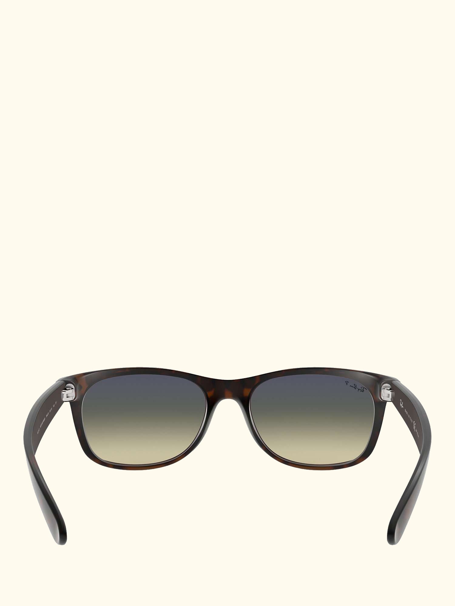 RB2132 Men's New Wayfarer Polarised Sunglasses, Matte Havana/Green Gradient