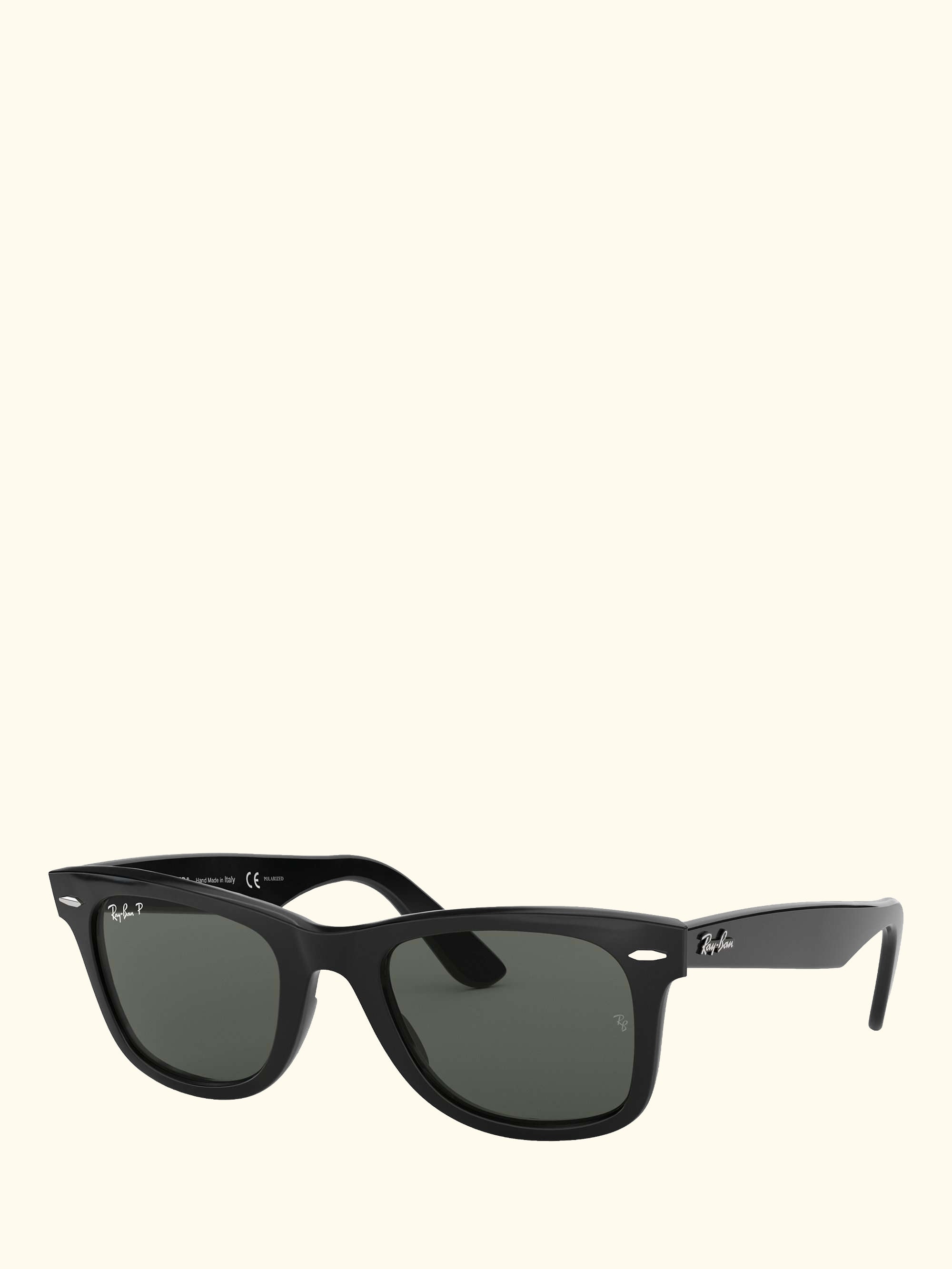 RB2140 Polarised Wayfarer Sunglasses, Black