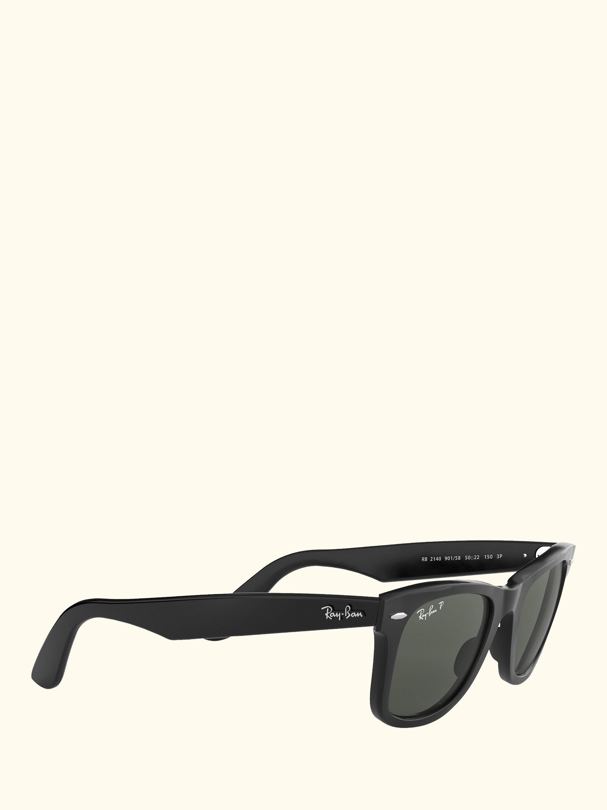 RB2140 Polarised Wayfarer Sunglasses, Black