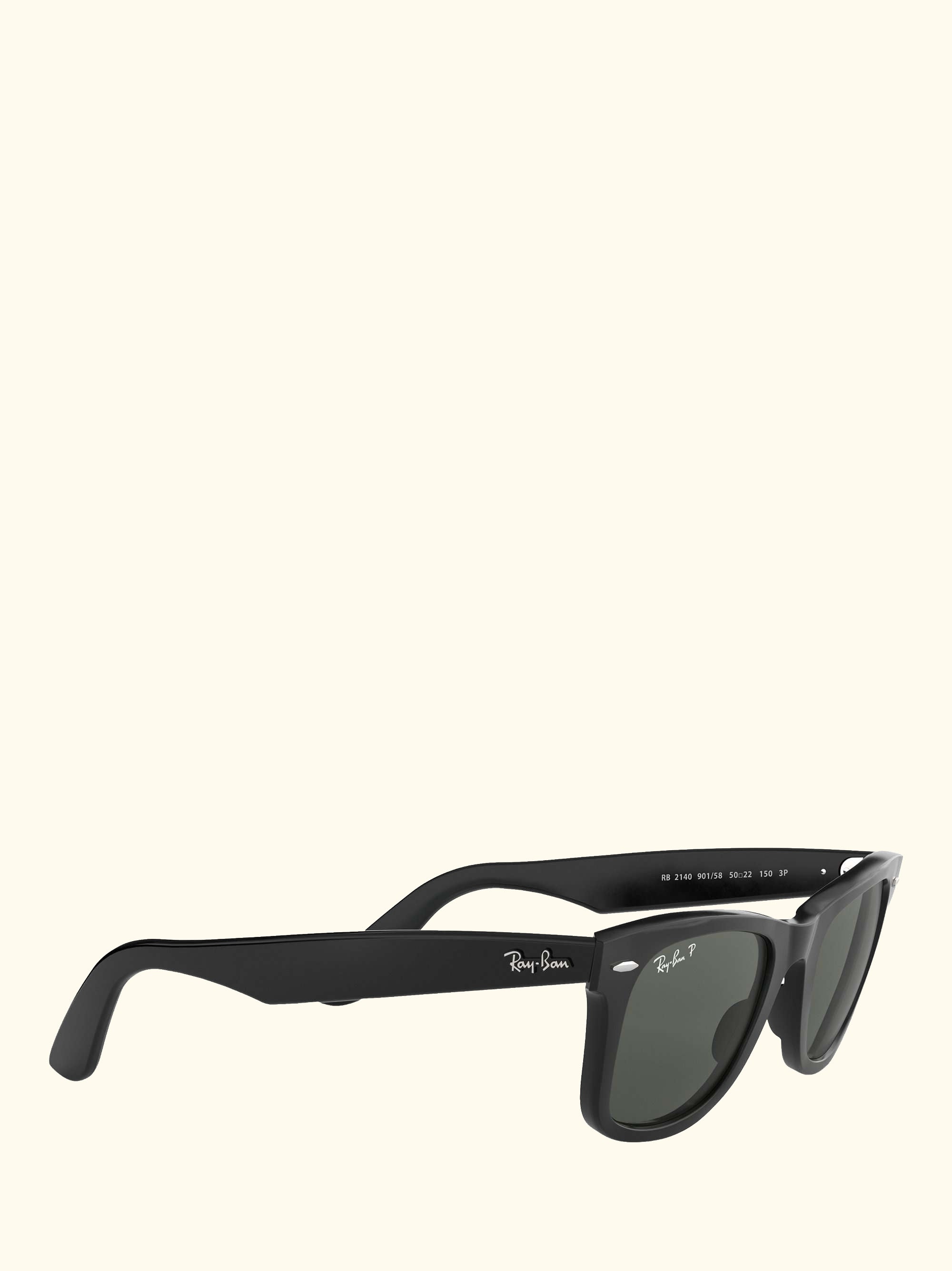 RB2140 Polarised Wayfarer Sunglasses, Black
