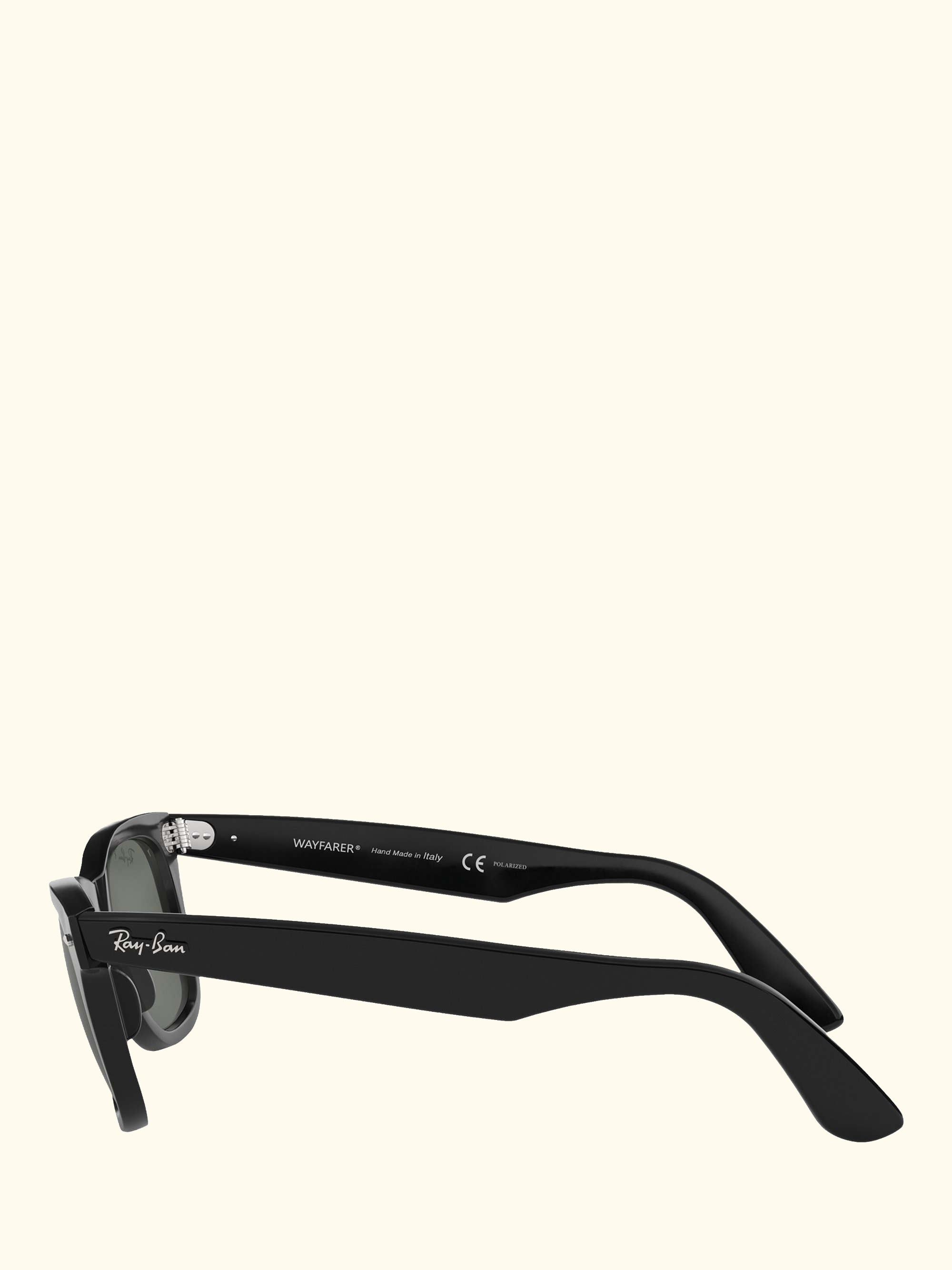 RB2140 Polarised Wayfarer Sunglasses, Black