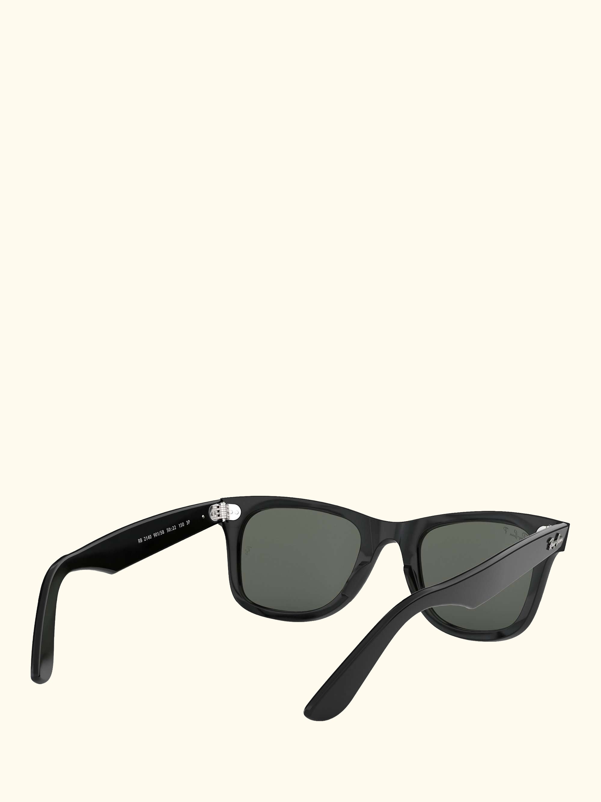 RB2140 Polarised Wayfarer Sunglasses, Black