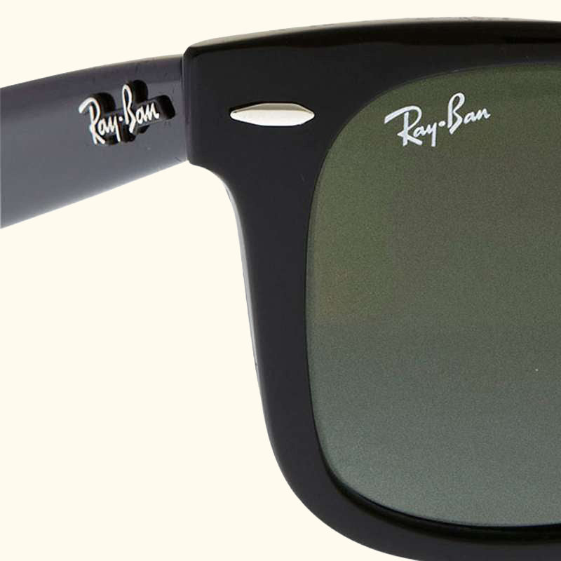 RB2140 Original Wayfarer Sunglasses, Green Lenses