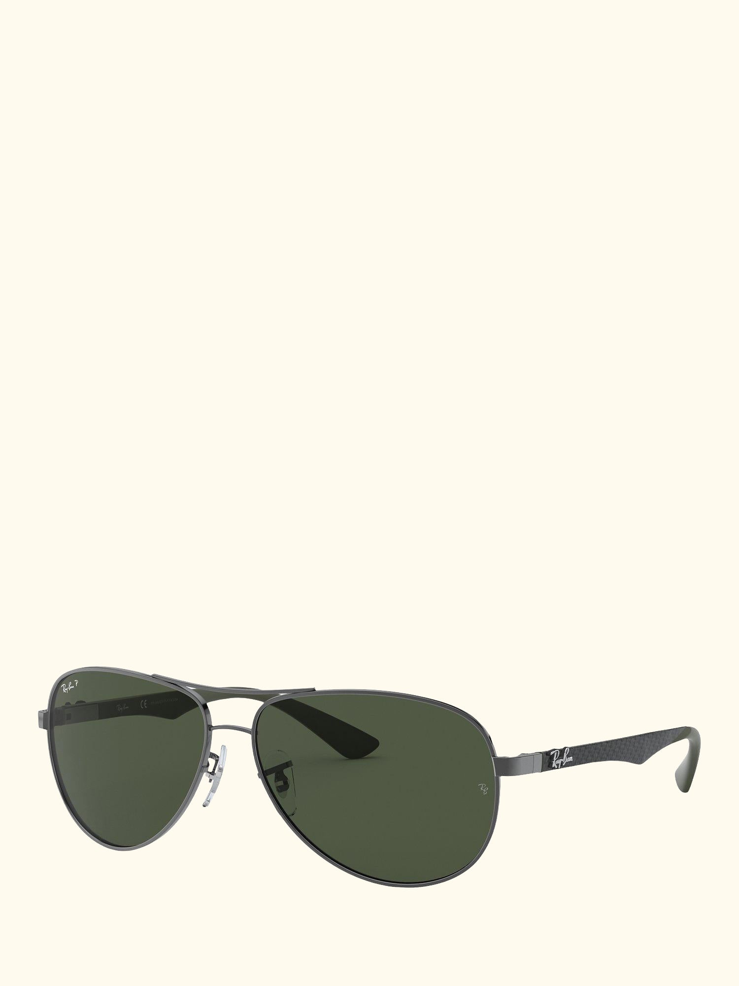 RB8313 Polarised Aviator Sunglasses, Gunmetal/Grey Gradient