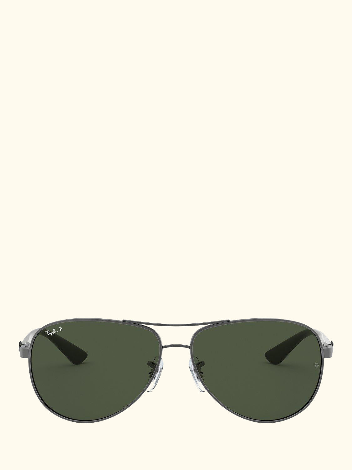 RB8313 Polarised Aviator Sunglasses, Gunmetal/Grey Gradient