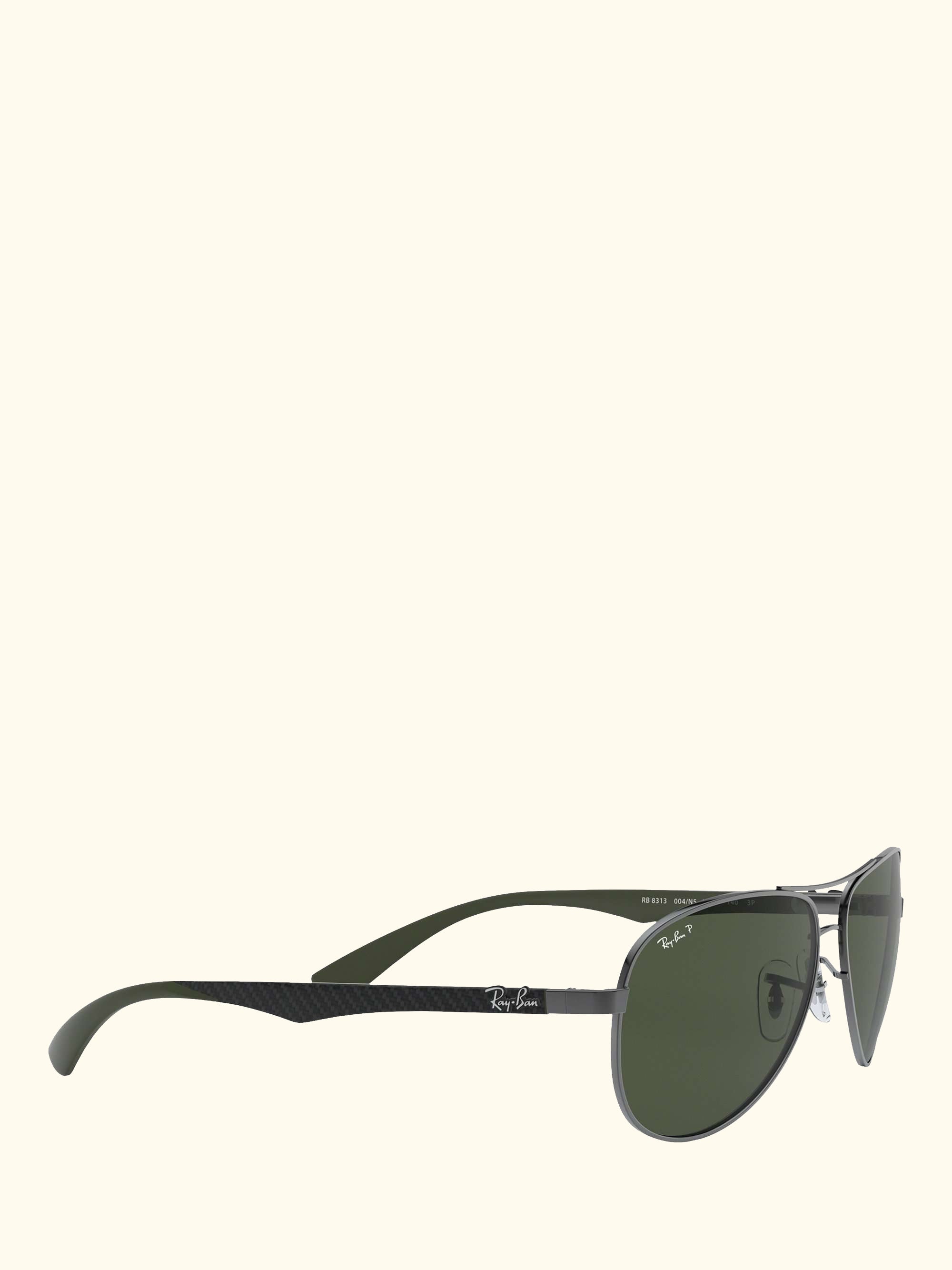 RB8313 Polarised Aviator Sunglasses, Gunmetal/Grey Gradient