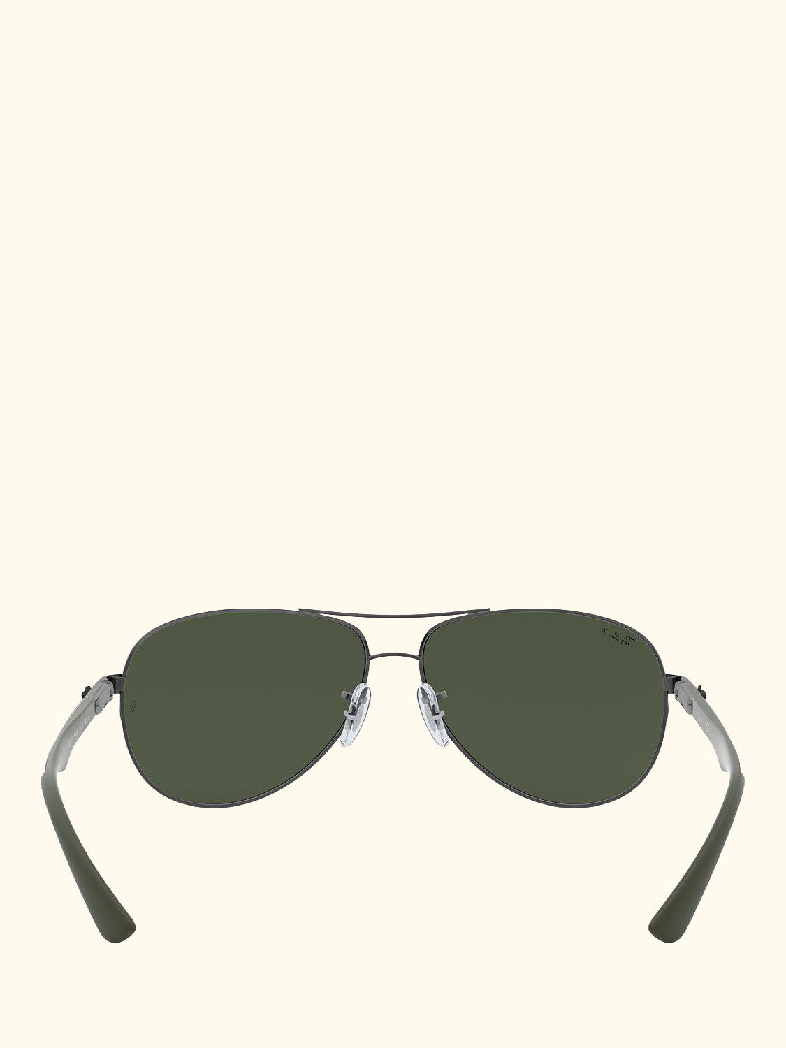 RB8313 Polarised Aviator Sunglasses, Gunmetal/Grey Gradient