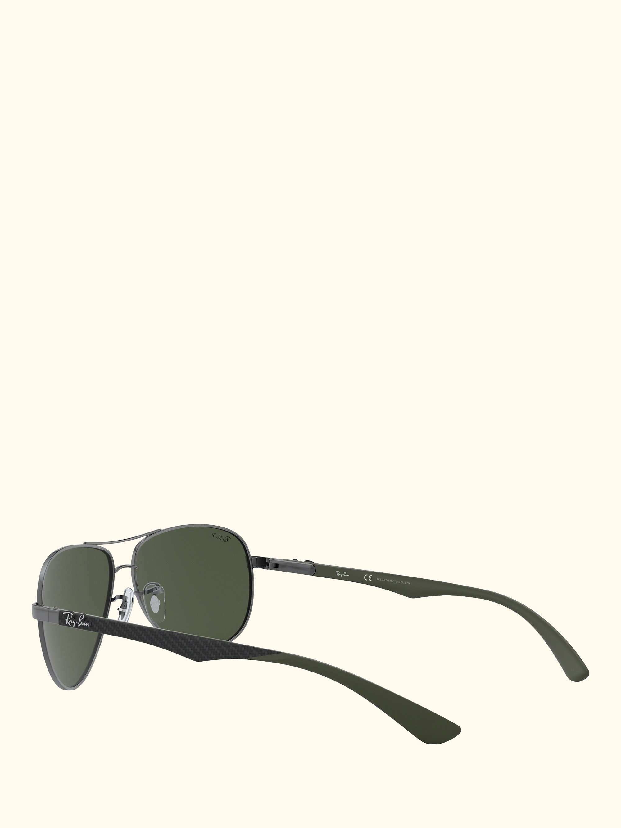 RB8313 Polarised Aviator Sunglasses, Gunmetal/Grey Gradient