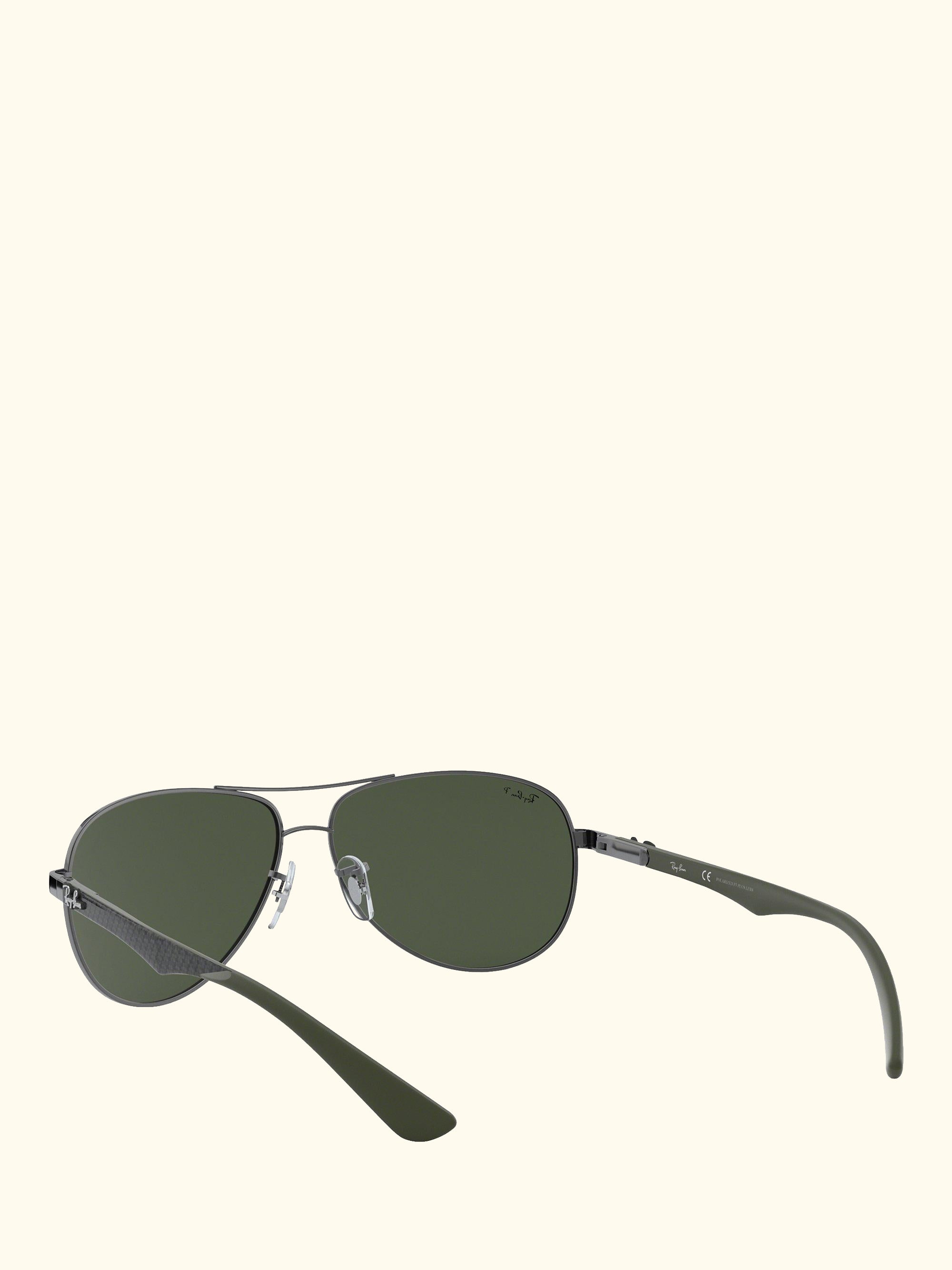 RB8313 Polarised Aviator Sunglasses, Gunmetal/Grey Gradient