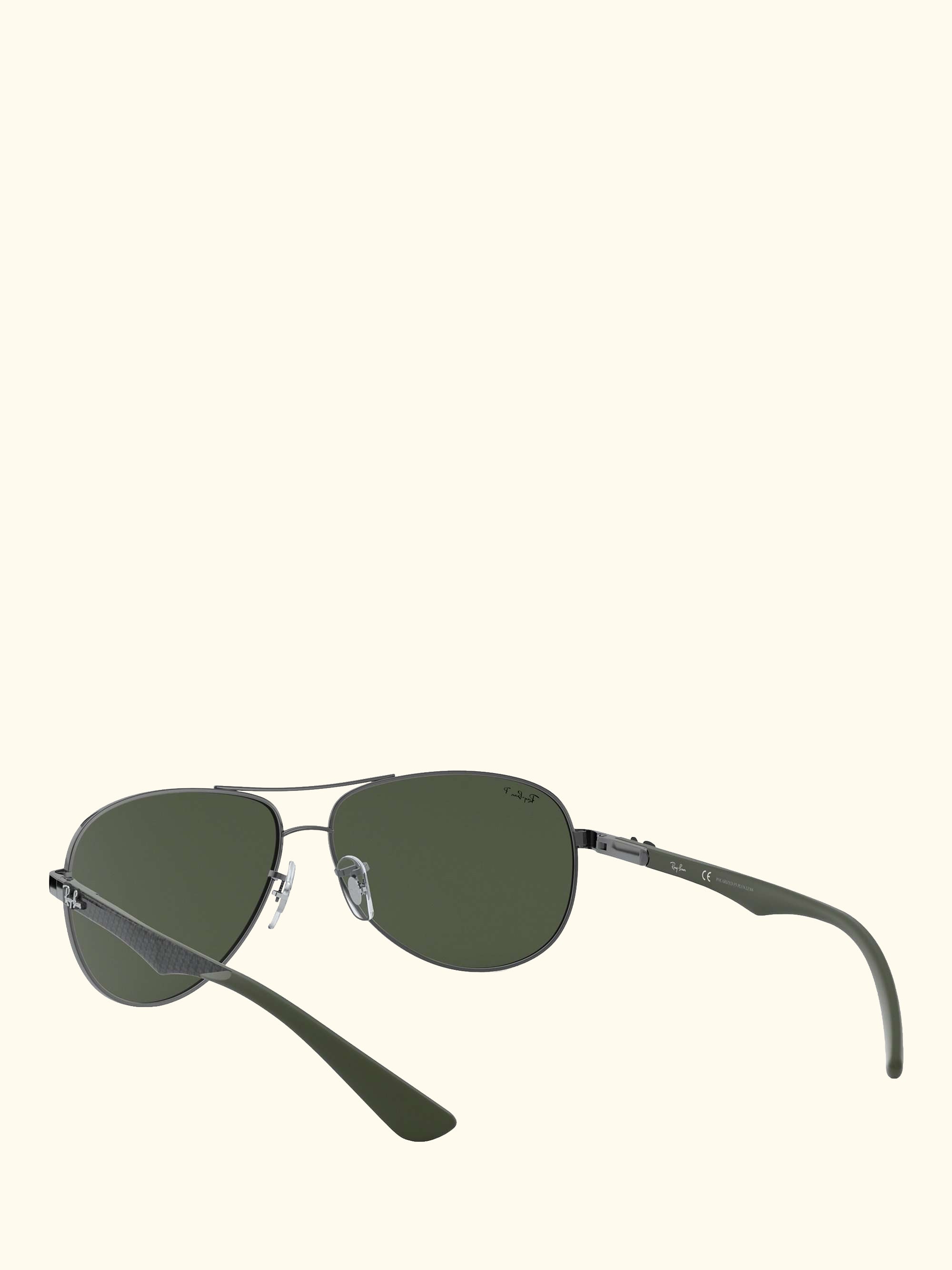 RB8313 Polarised Aviator Sunglasses, Gunmetal/Grey Gradient